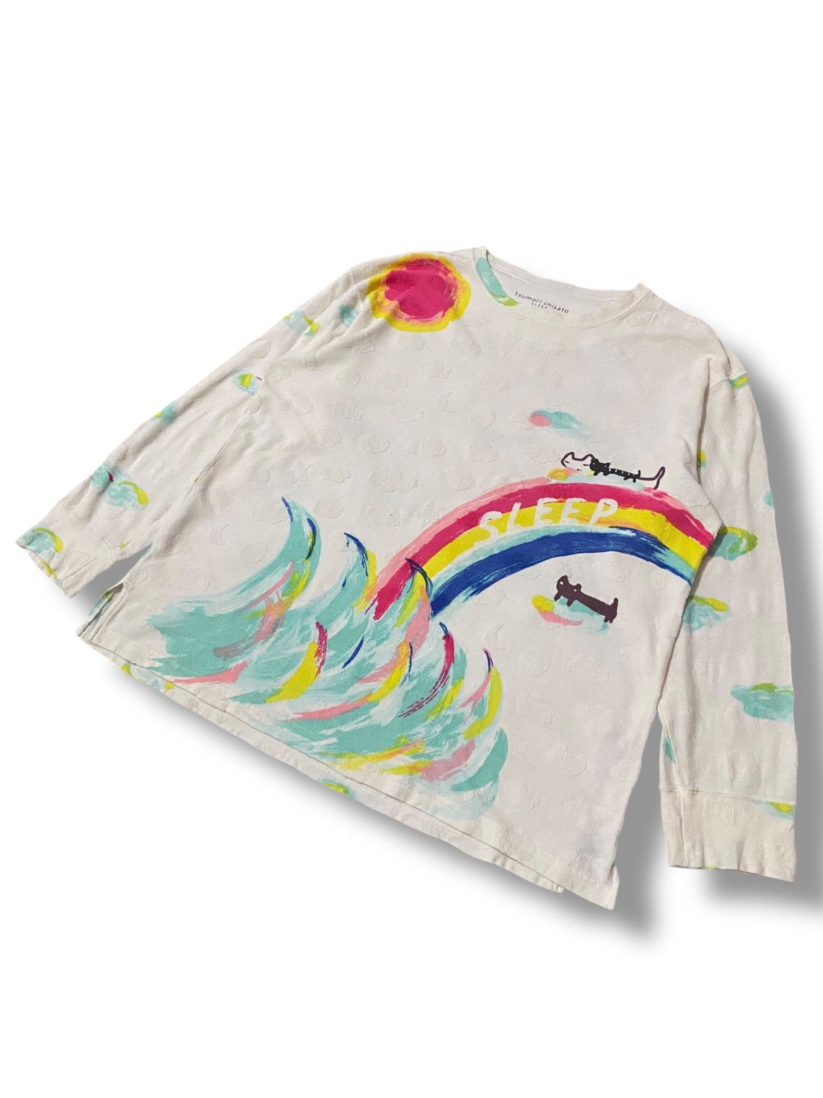 Designer × Japanese Brand × Tsumori Chisato Tsumori Chisato Sleep Loungewear Fullprint Cat On Rainbow Size US M / EU 48-50 / 2 - 2 Thumbnail