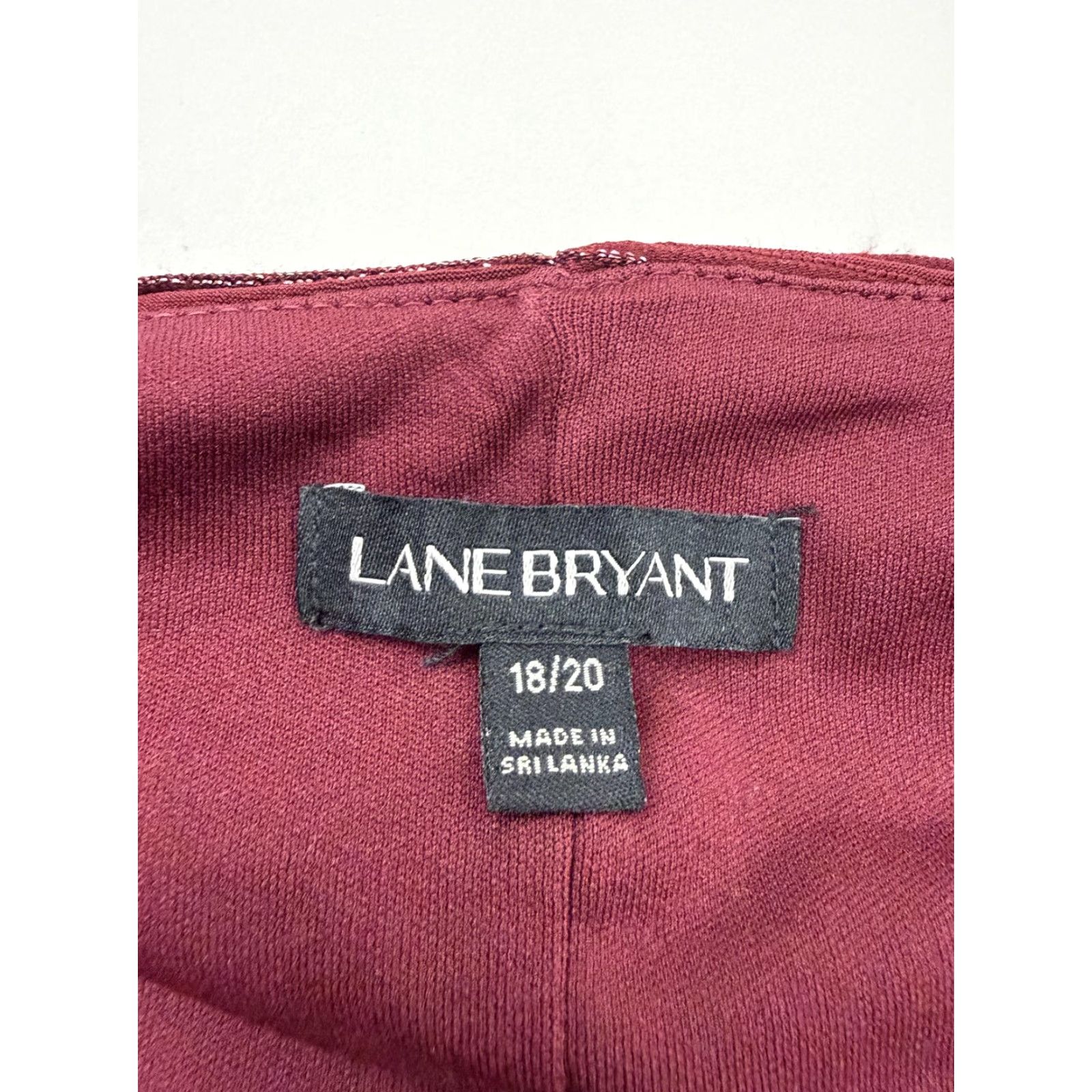 Vintage Lane Bryant Dress Womens 18/20 Red Glitter Stripe Knit Sleeveless Fit & Flare A-Line Knee-Length Party/Cocktail Size XXL / US 16-18 / IT 52-54 - 4 Thumbnail