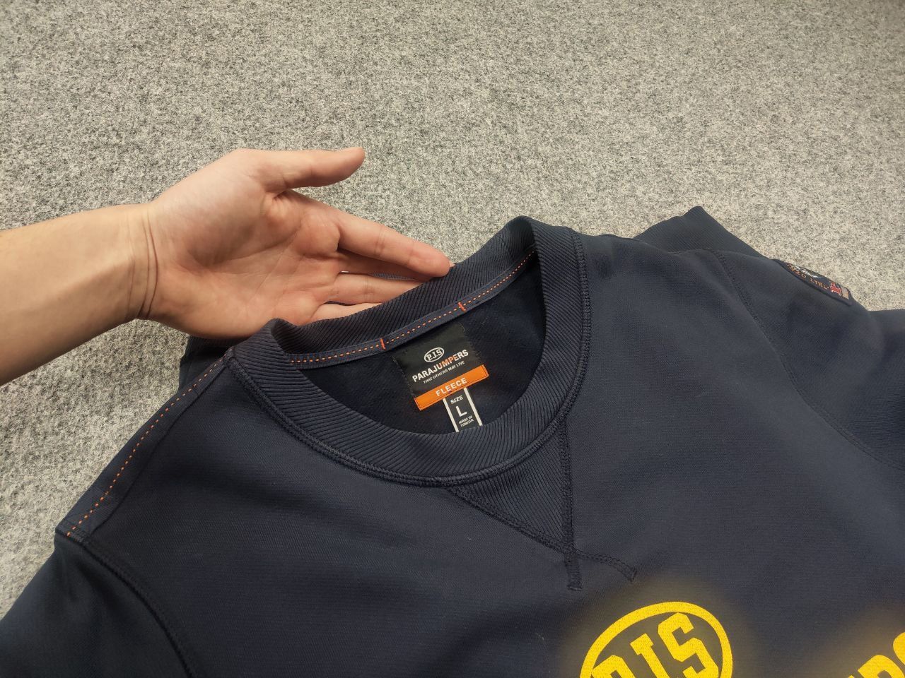 Parajumpers Parajumpers PJS Toml Logo Jumper Navy Crew chek Sweatshirt Size US L / EU 52-54 / 3 - 10 Thumbnail