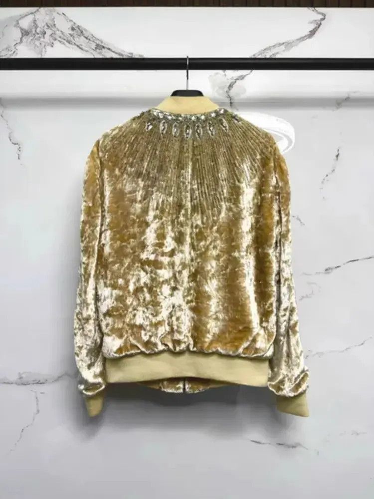 Saint Laurent Paris Sz 44 Saint Laurent Paris by Hedi 16AW Velvet Jacket-2507 Size US S / EU 44-46 / 1 - 3 Thumbnail