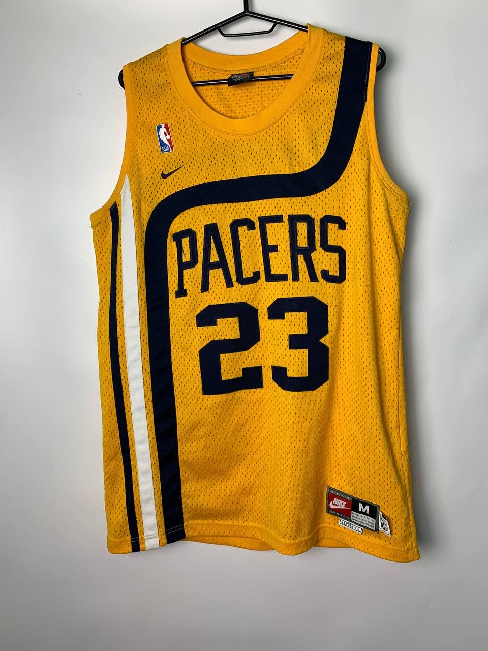 image of NBA x Nike Ron Artest Men's M Nike Swingman Indiana Pacers Throwback in Yellow (Size Medium)