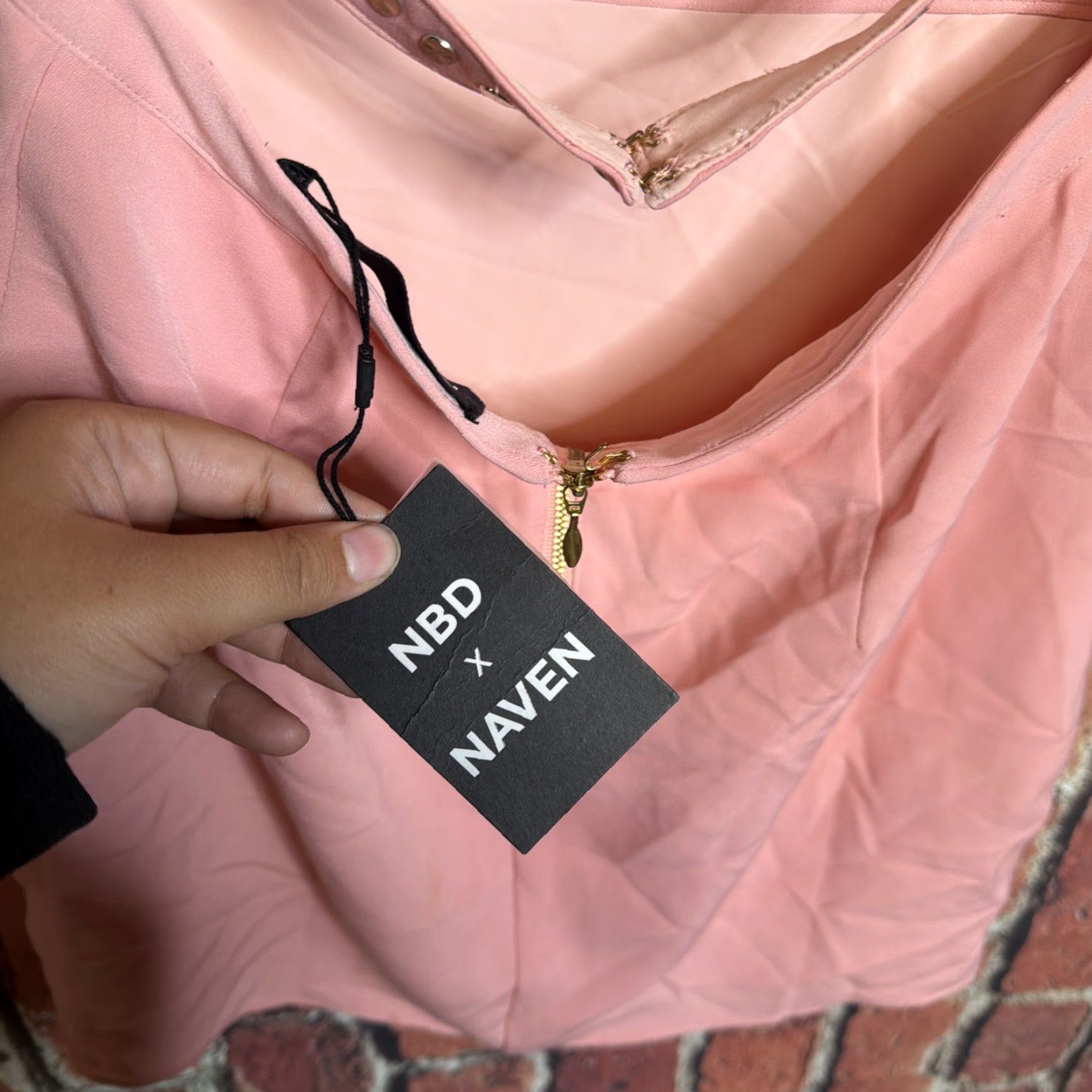 NBD NBD Women’s Revolve NAVEN ELSIE MINI DRESS Pink XS NWT Size XS / US 0-2 / IT 36-38 - 4 Thumbnail
