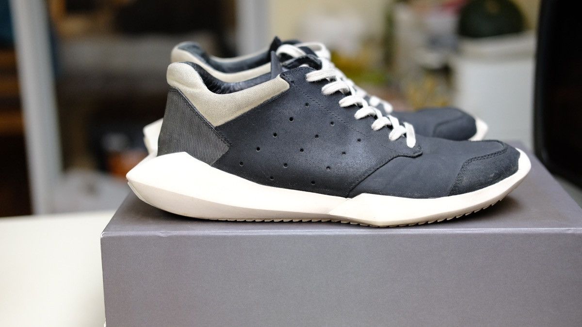 Boris Bidjan Saberi × Rick Owens × Rick Owens Drkshdw Rick Owens Tech Runner Size US 9 / EU 42 - 6 Thumbnail