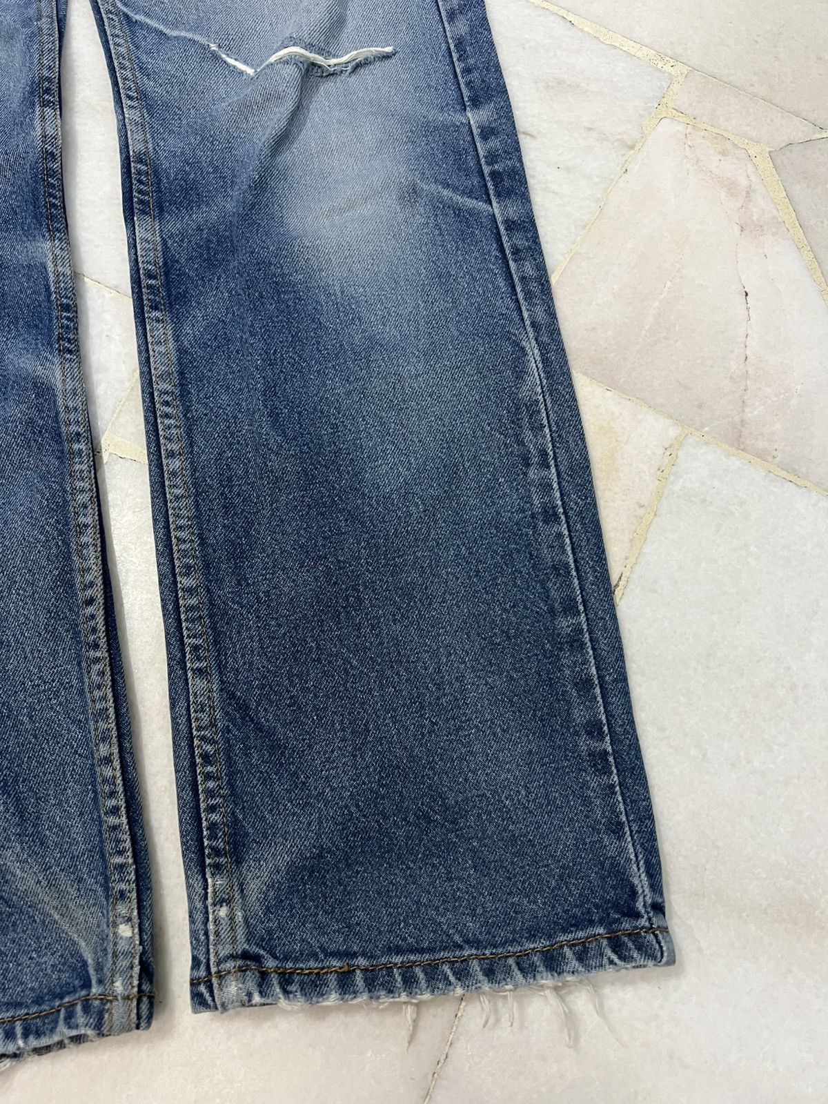 Levi's × Levi's Vintage Clothing 💥Baggy💥90s Style Levis 505 Distress Washed Jean Size US 33 - 5 Thumbnail