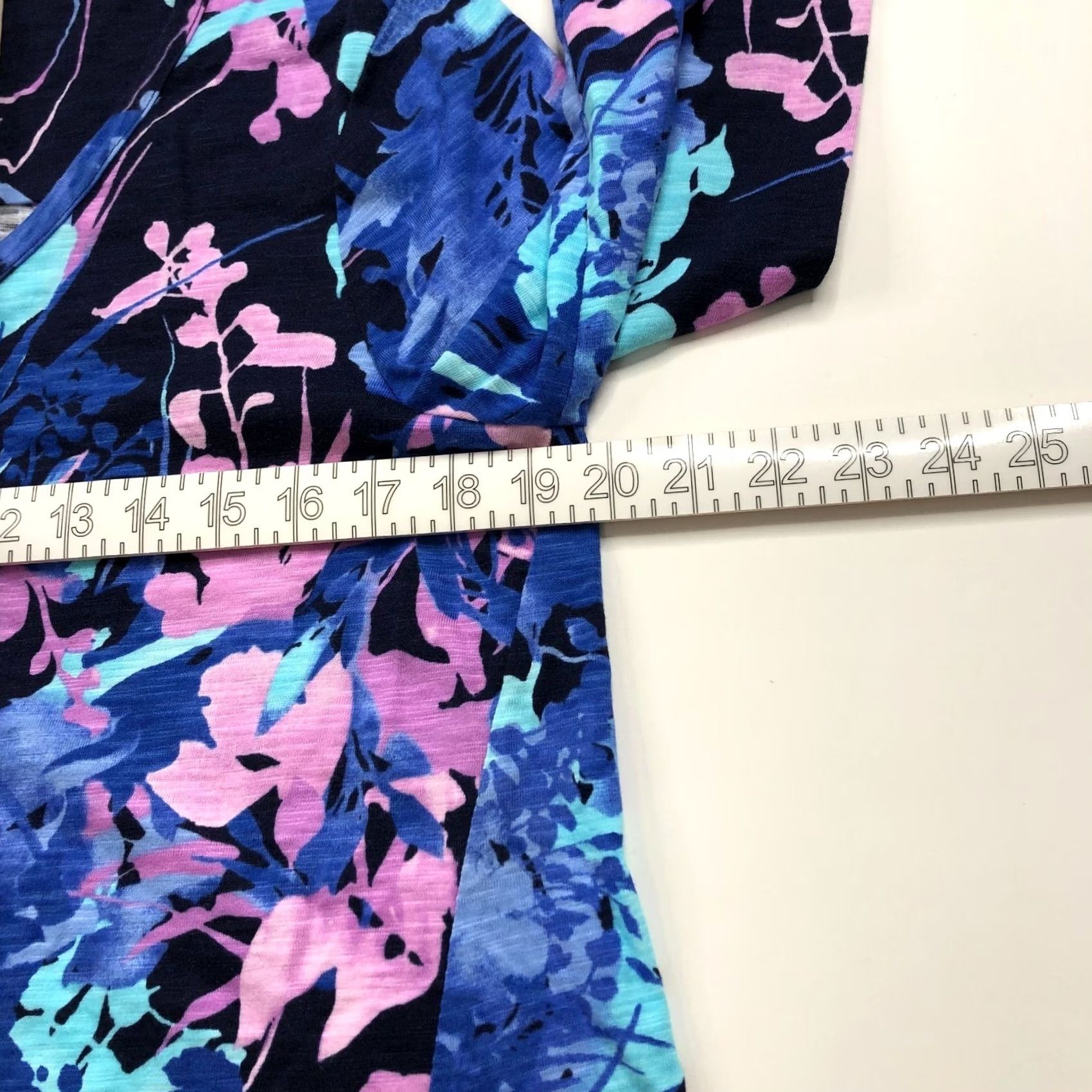 Vintage Chico's Blouse Womens 1 Medium Cotton Modal Pullover Top All Over Print MINT Size M / US 6-8 / IT 42-44 - 5 Thumbnail