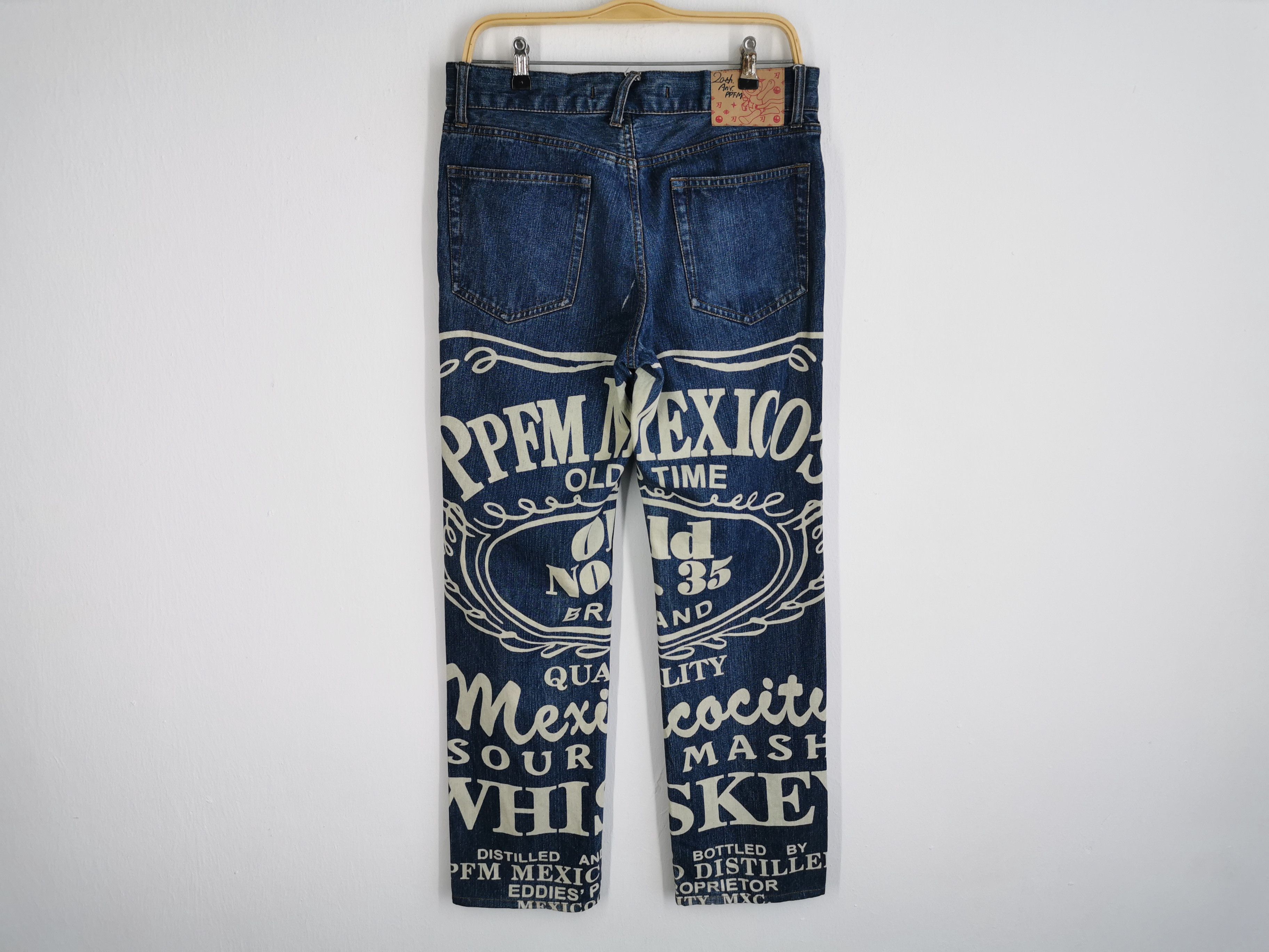 PPFM Vintage 90s PPFM Rock N' Roll Mexico's Old Time Denim Size US 33 - 4 Thumbnail