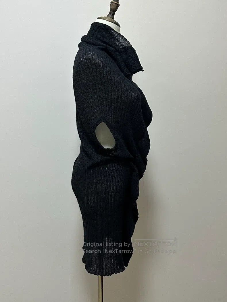 Yohji Yamamoto Yohji Yamamoto size 3 Black irregular deformation long dres Size L / US 10 / IT 46 - 4 Thumbnail