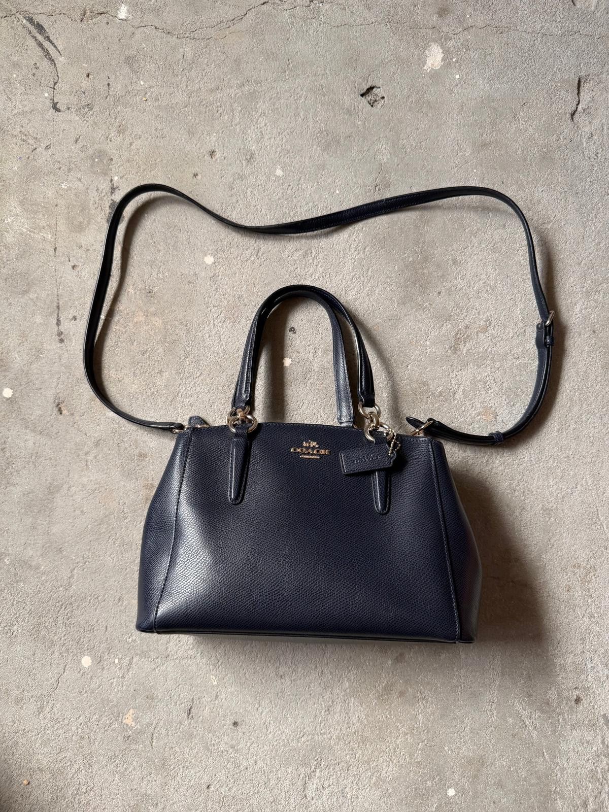 Coach Coach 2Way Mini Chirstie Carryall Shoulder Bag Navy Size ONE SIZE - 1 Thumbnail