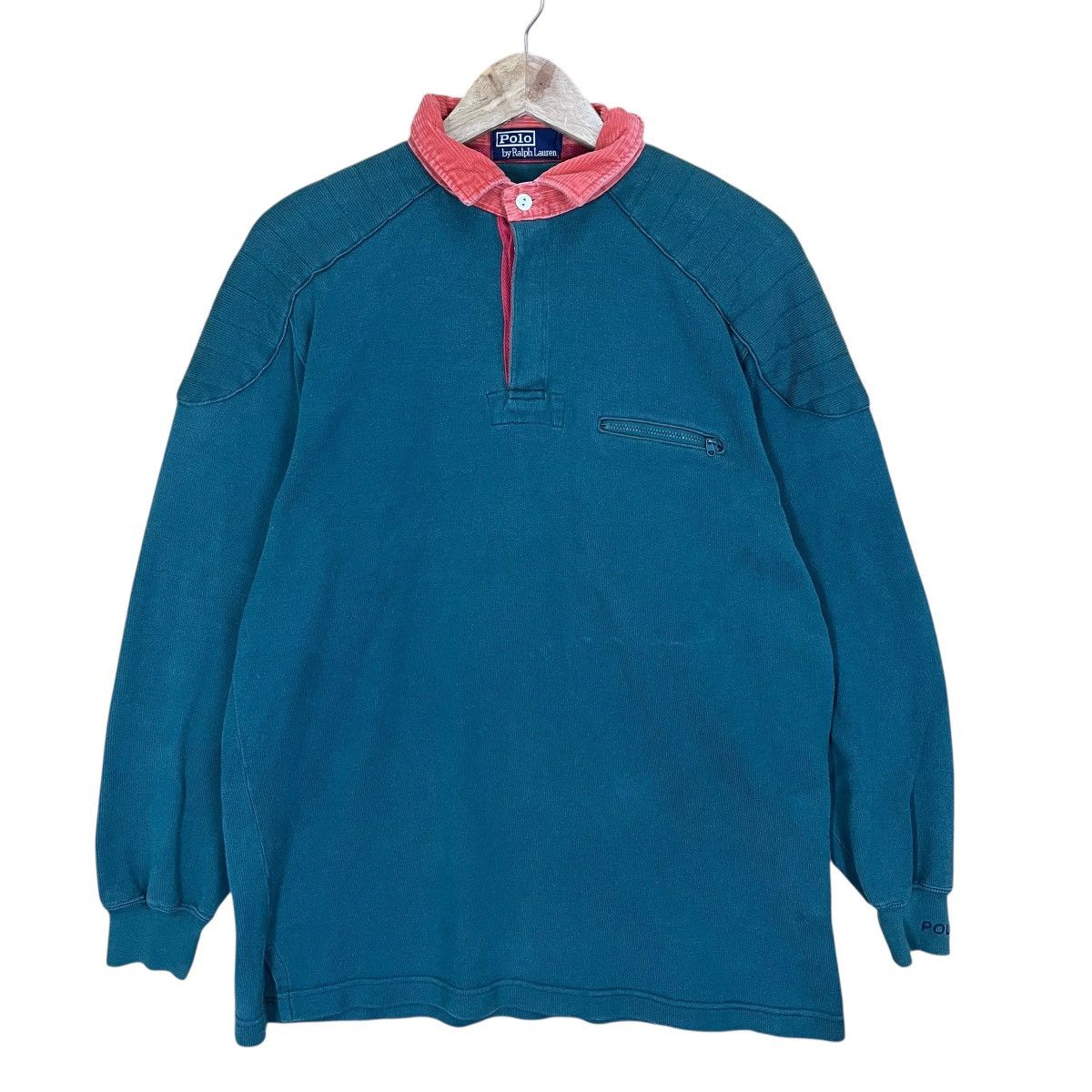 Polo Ralph Lauren Vintage 90s Ralph Lauren Polo Rugby Longsleeve Size US M / EU 48-50 / 2 - 1 Thumbnail