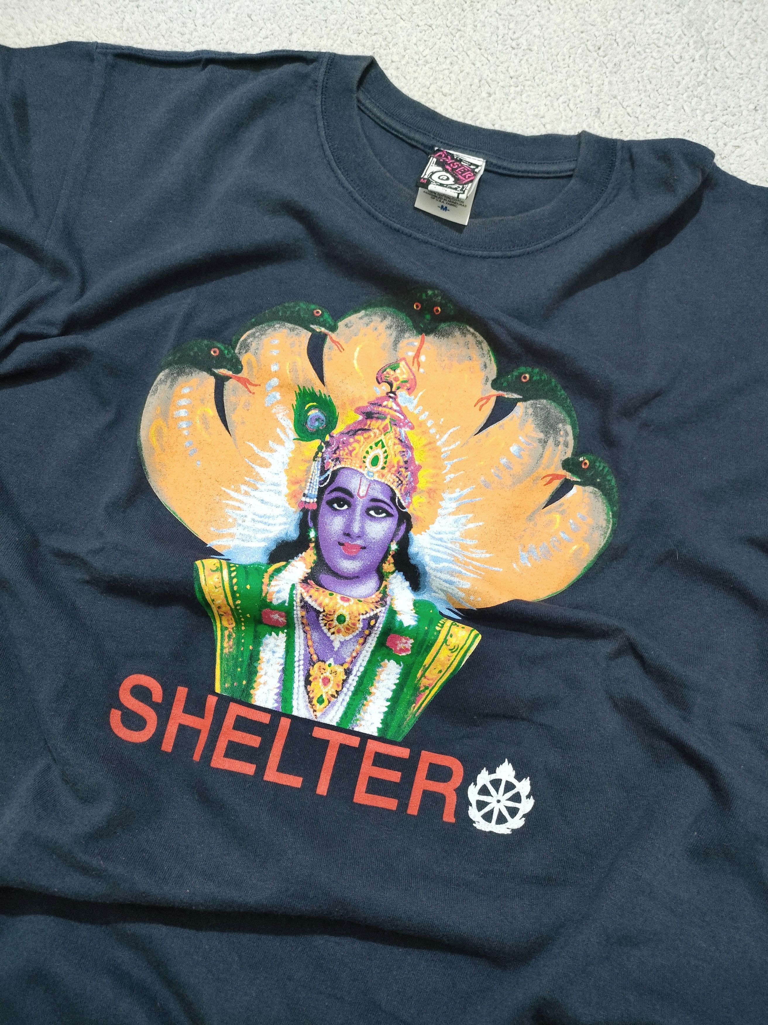Band Tees × Vintage Early 00s SHELTER VISHNU Vintage Hardcore T-Shirt Size US M / EU 48-50 / 2 - 2 Thumbnail