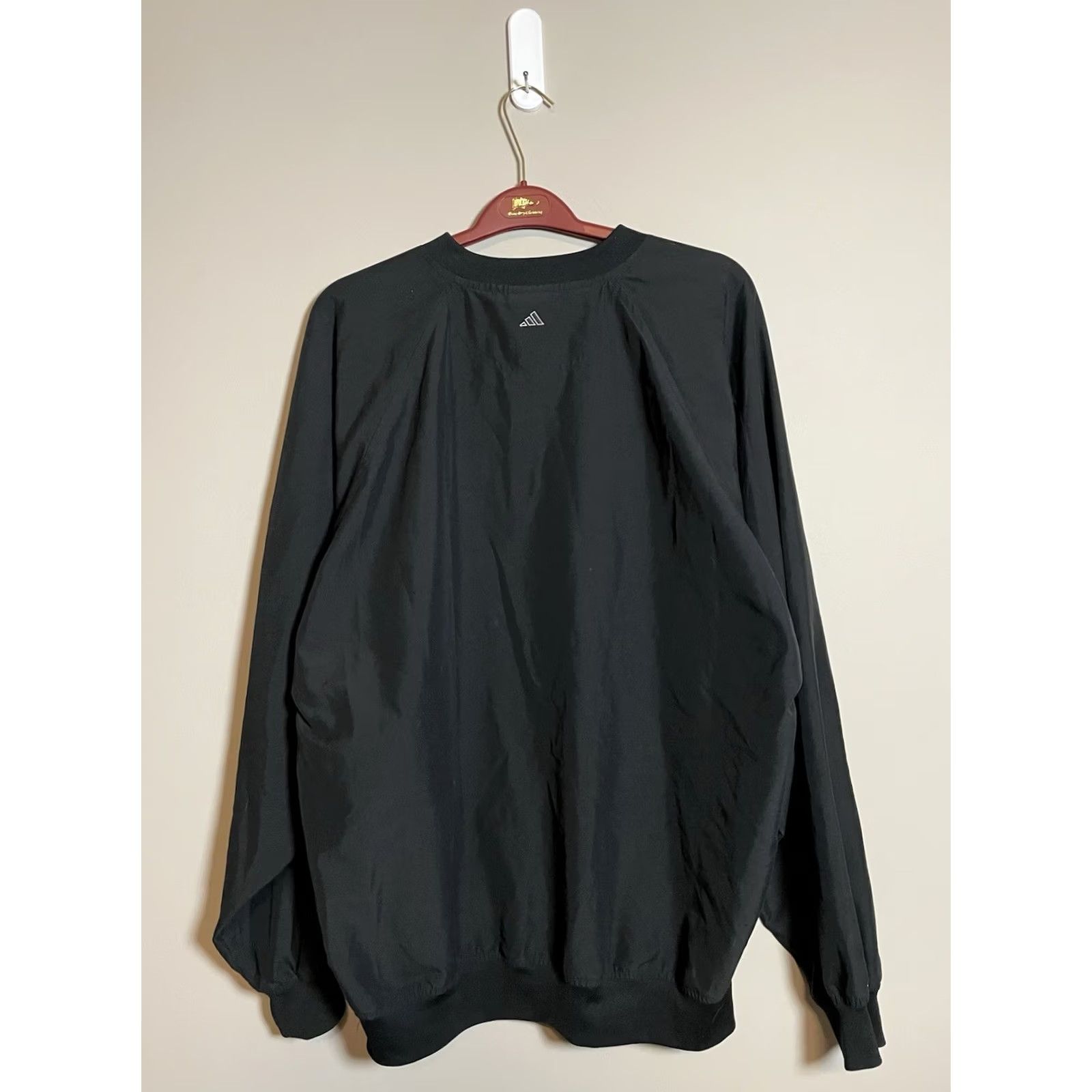 Adidas VINTAGE adidas Golf Windbreaker Jacket XL Black 3 Stripes Mens C514 VTG Size US XL / EU 56 / 4 - 4 Thumbnail