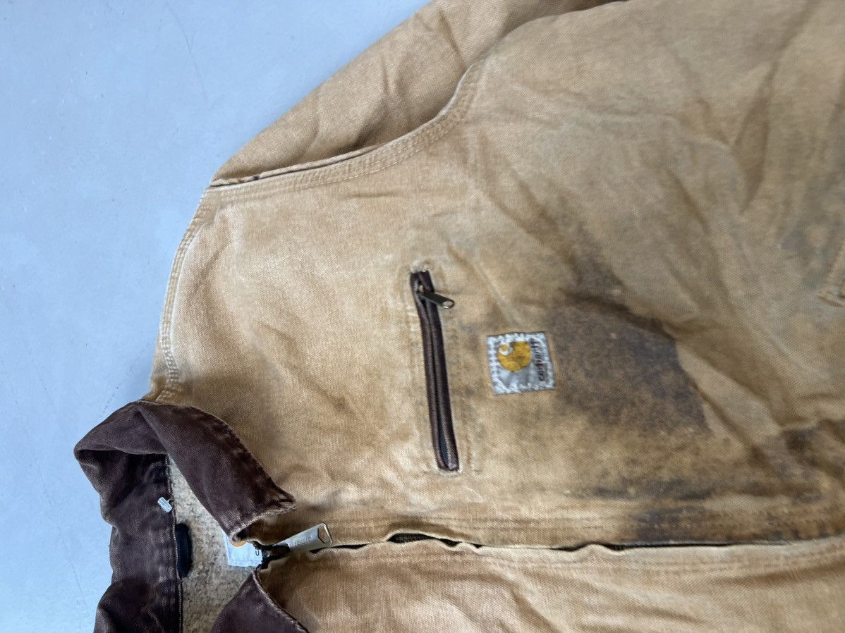 Carhartt Tan Vintage Carhartt Detroit jacket Size L / US 10 / IT 46 - 6 Thumbnail