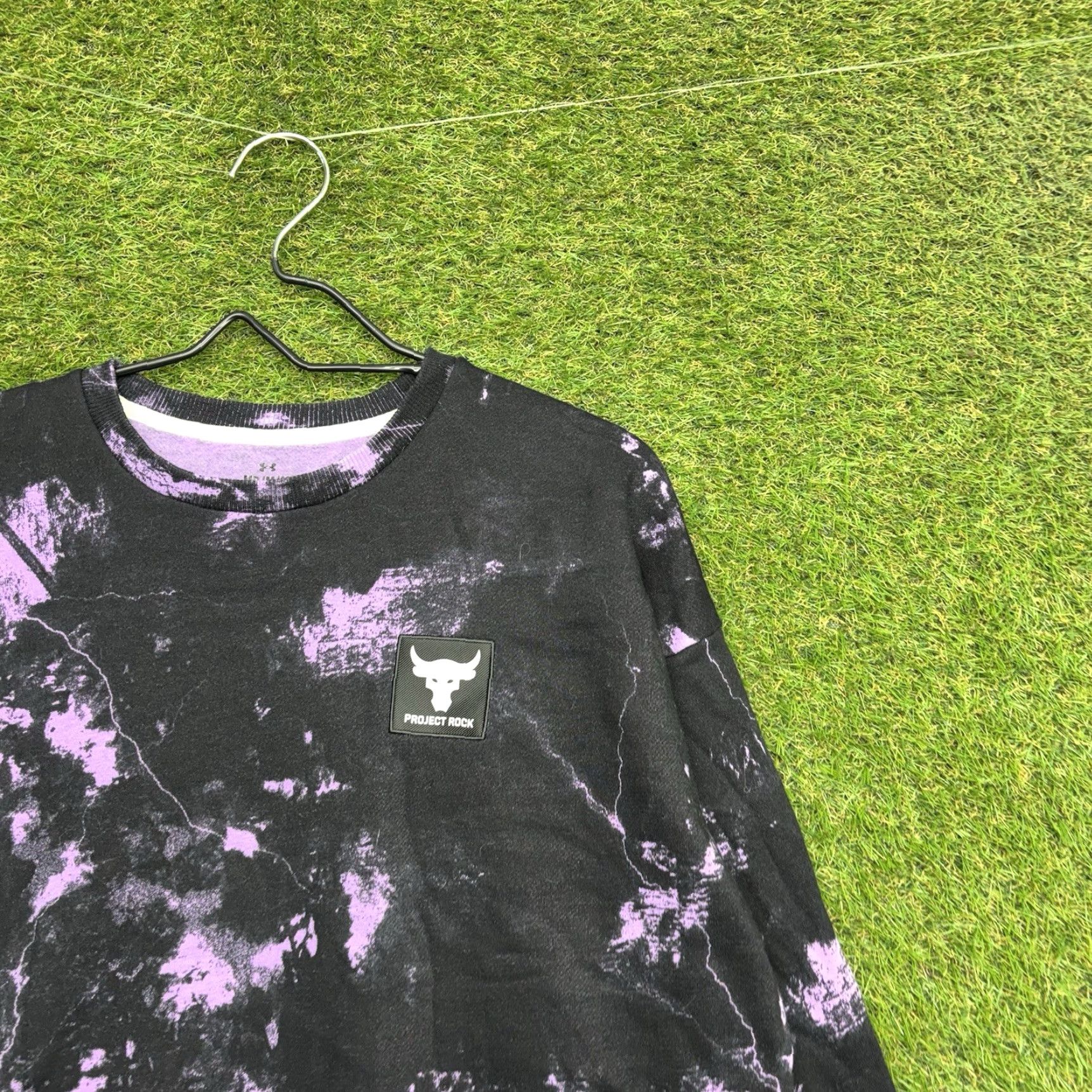 Under Armour Under Armour Project Rock Sweatshirt Medium Mens Crew Neck Tie Dye 1373566 551 Size US M / EU 48-50 / 2 - 3 Thumbnail