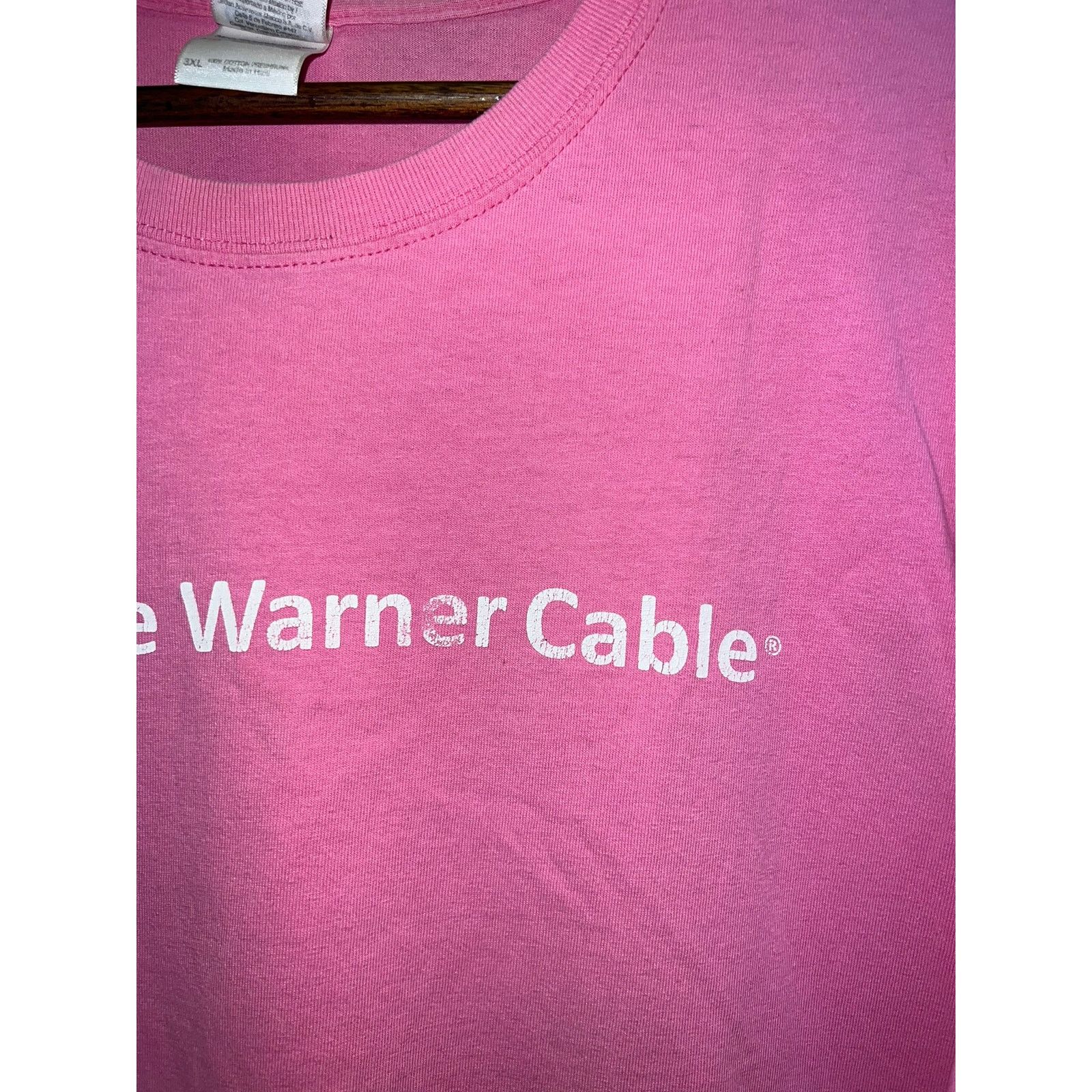 Gildan Vintage Time Warner Cable Shirt TWC Promotional Pink TV 3XL Size US XXL / EU 58 / 5 - 4 Thumbnail