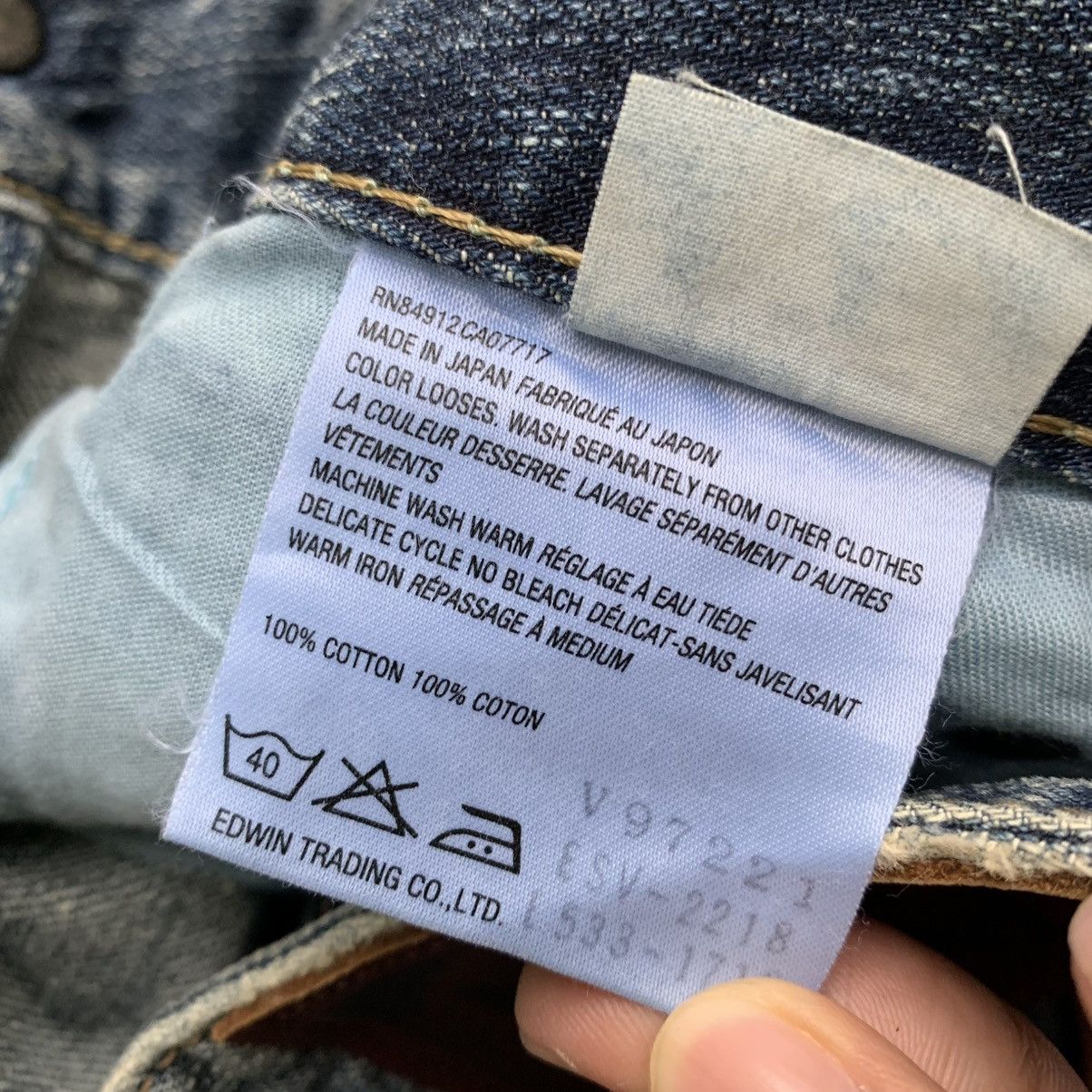 Japanese Brand × Vintage Y2K Rare Japanese Brand Edwin Venus Distressed Flared Jeans Size 28" / US 6 / IT 42 - 8 Thumbnail