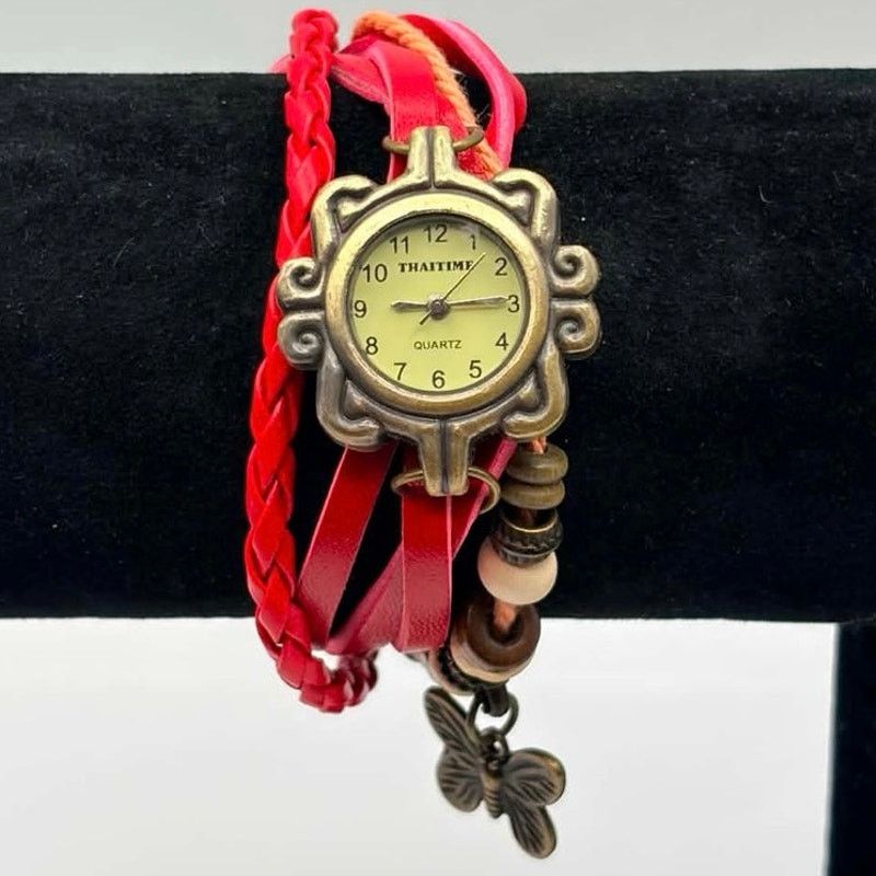 Other Gold & Red Butterfly Thaitime Watch Size ONE SIZE - 1 Thumbnail