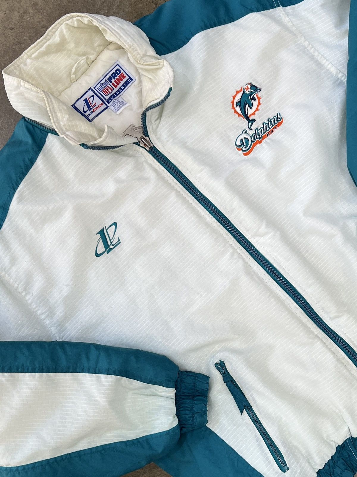 NFL Vintage 90s NFL Pro Line Miami Dolphins Logo Jacket Large Size US L / EU 52-54 / 3 - 4 Thumbnail