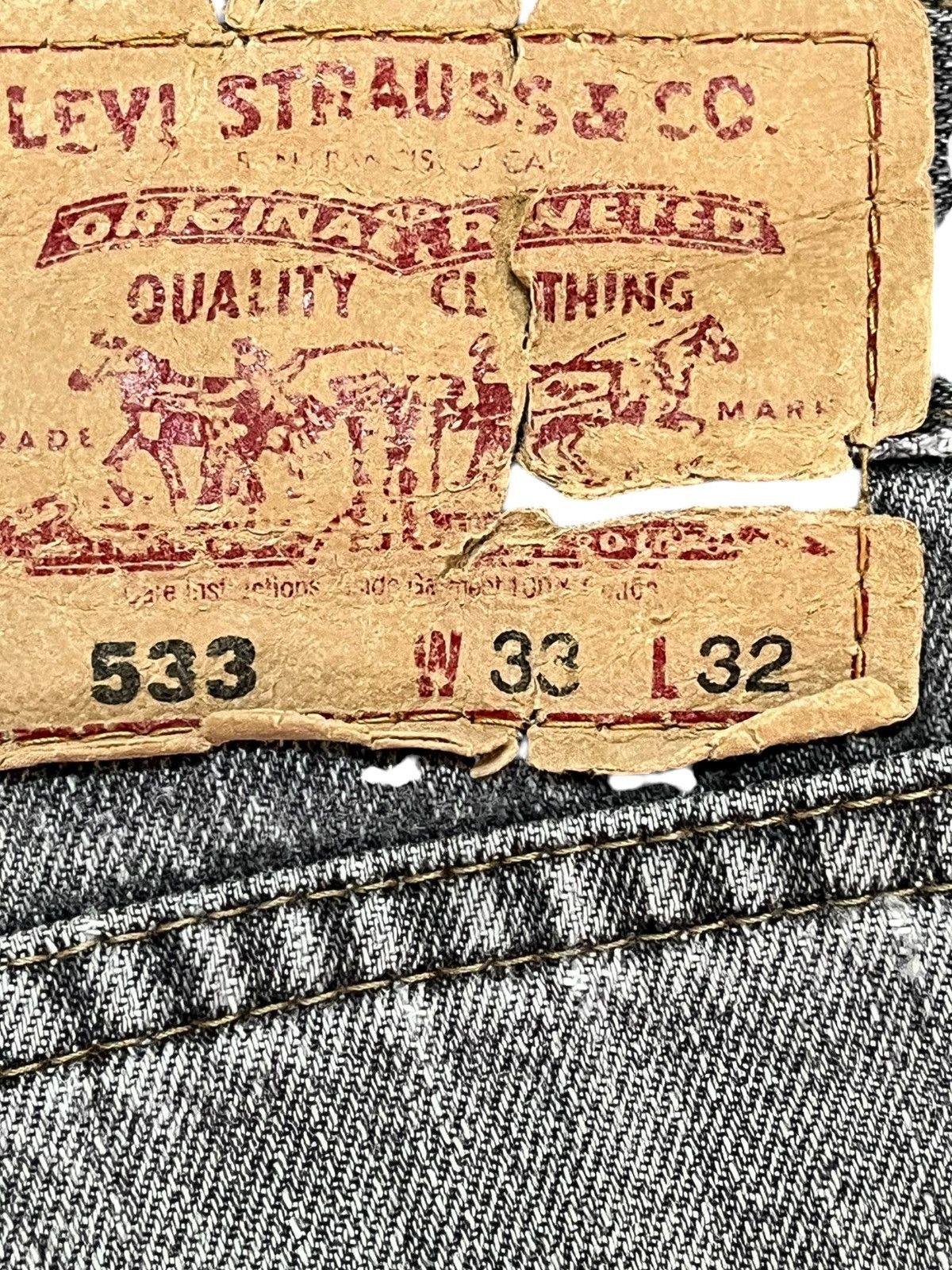 Levi's Vintage Clothing Vintage Levi’s 533 Straight Faded Denim Size US 33 - 8 Thumbnail