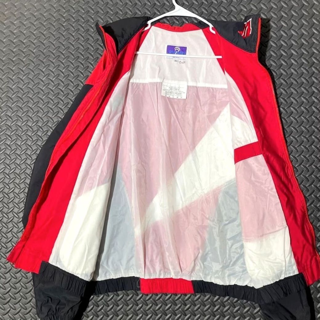 Vintage VINTAGE Jammin USA Red Windbreaker Jacket XL Wisconsin Rare 80's Copper Bowl Jammin Pro Mens Size US XL / EU 56 / 4 - 3 Thumbnail