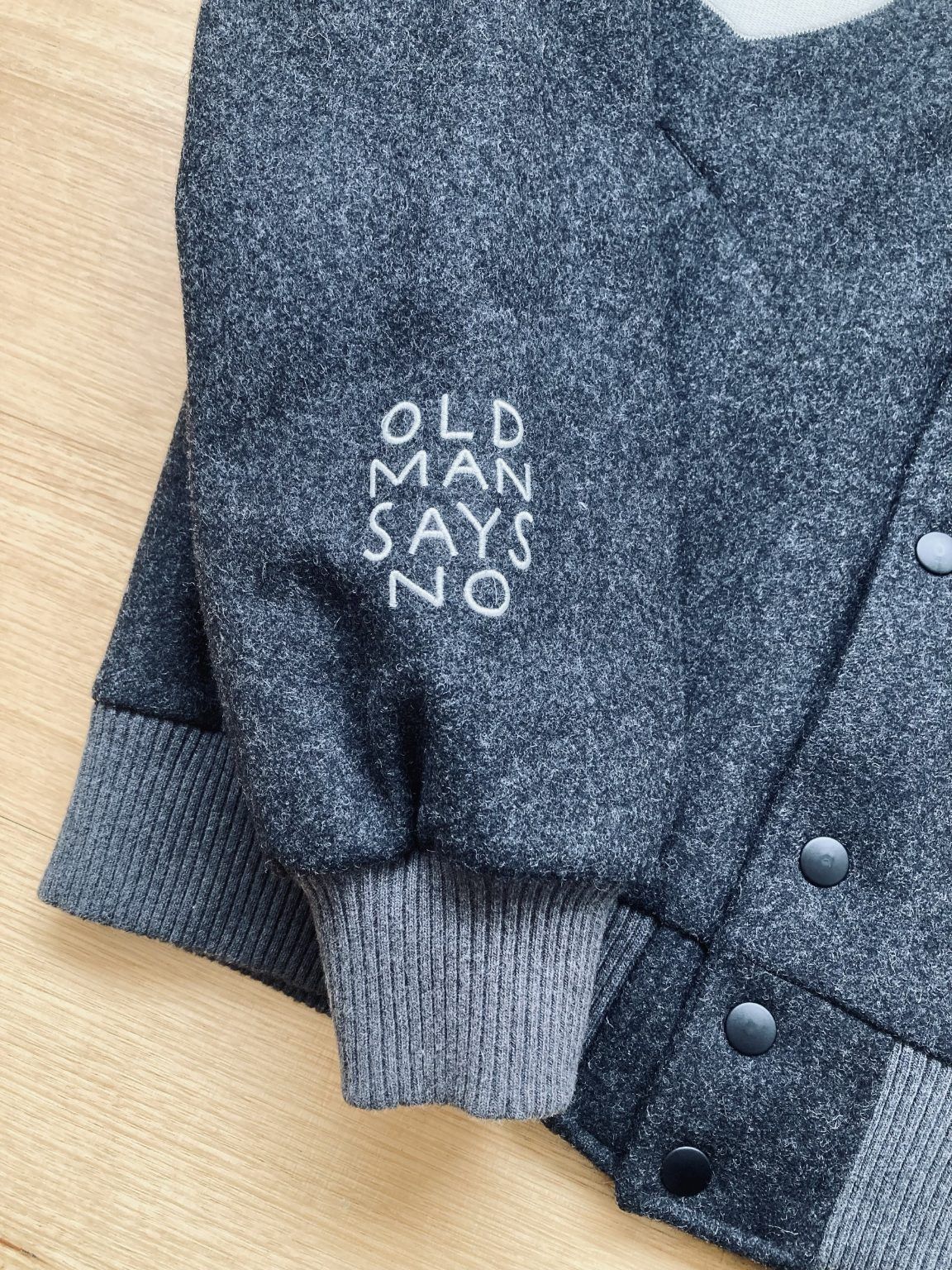 Parra PARRA Wool Varsity Jacket ‘Old Man Says No’ Size US M / EU 48-50 / 2 - 5 Thumbnail