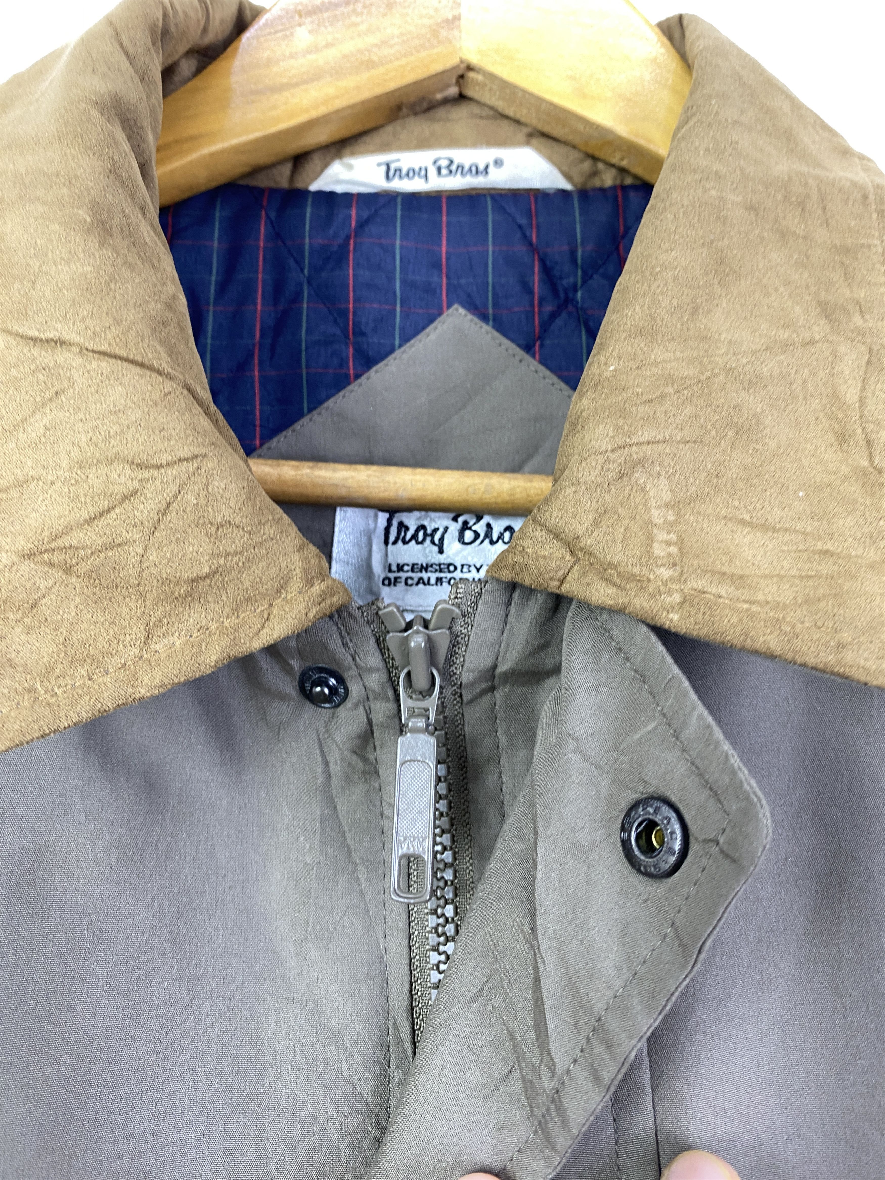 Japanese Brand Vtg 90s Troy Bros Barn Coat Corduroy Collar Jacket JA0216 Size US L / EU 52-54 / 3 - 10 Thumbnail