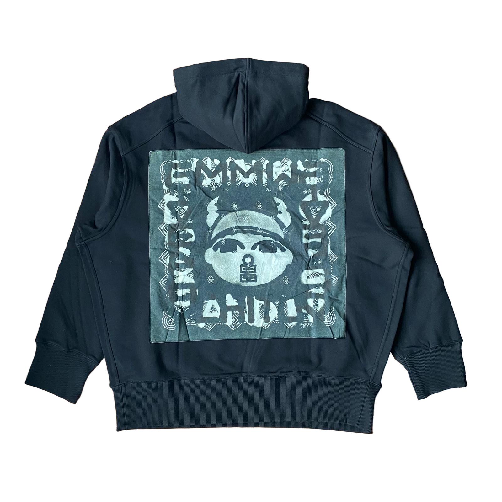 Givenchy x Chito Black Boy Print Bandana Patch Oversized Hoodie Size US M / EU 48-50 / 2 - 1 Thumbnail