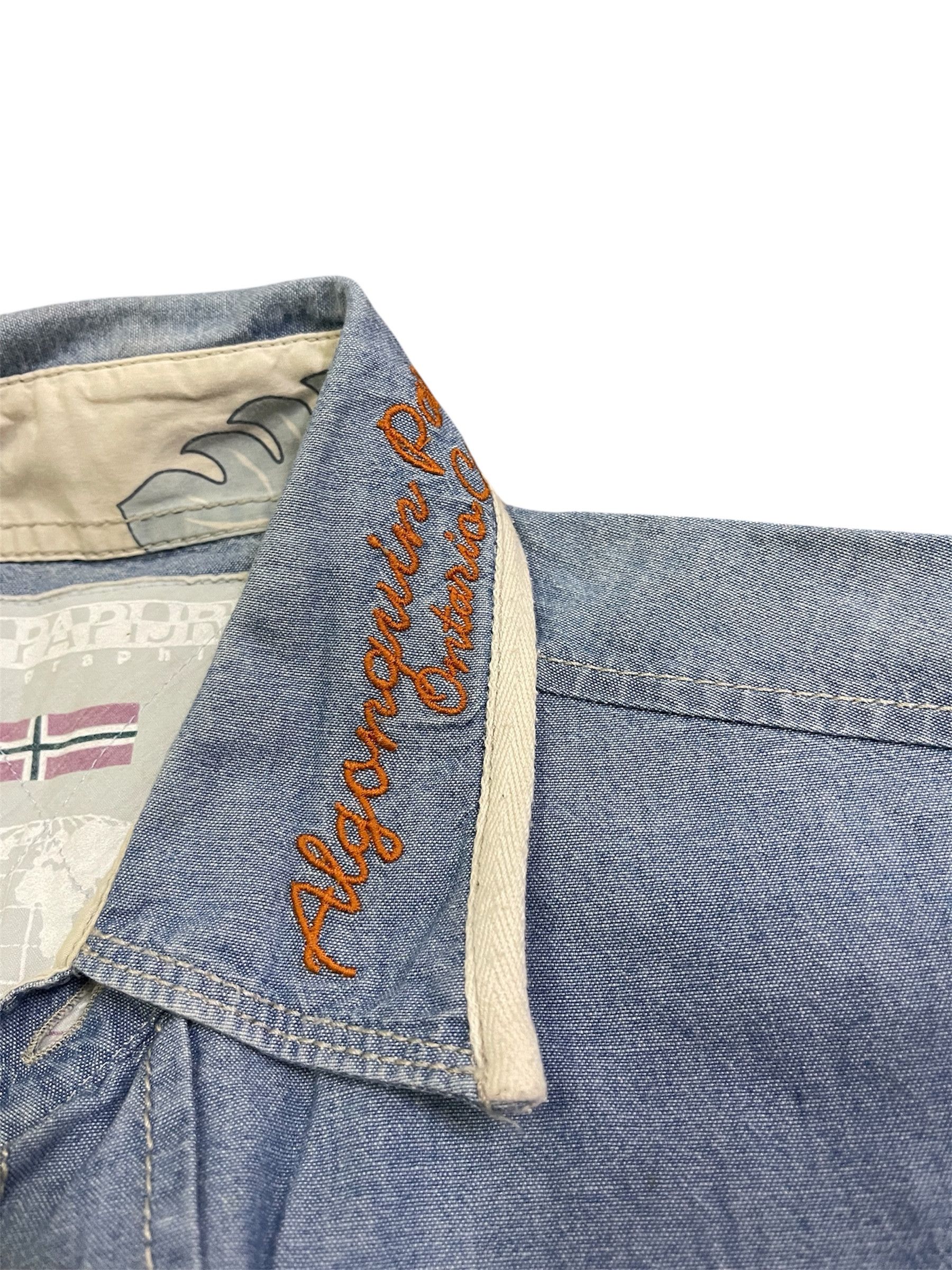 Napapijri Napapijri Chambray Oxford JBA Style Embroidery Logo Size US L / EU 52-54 / 3 - 8 Thumbnail
