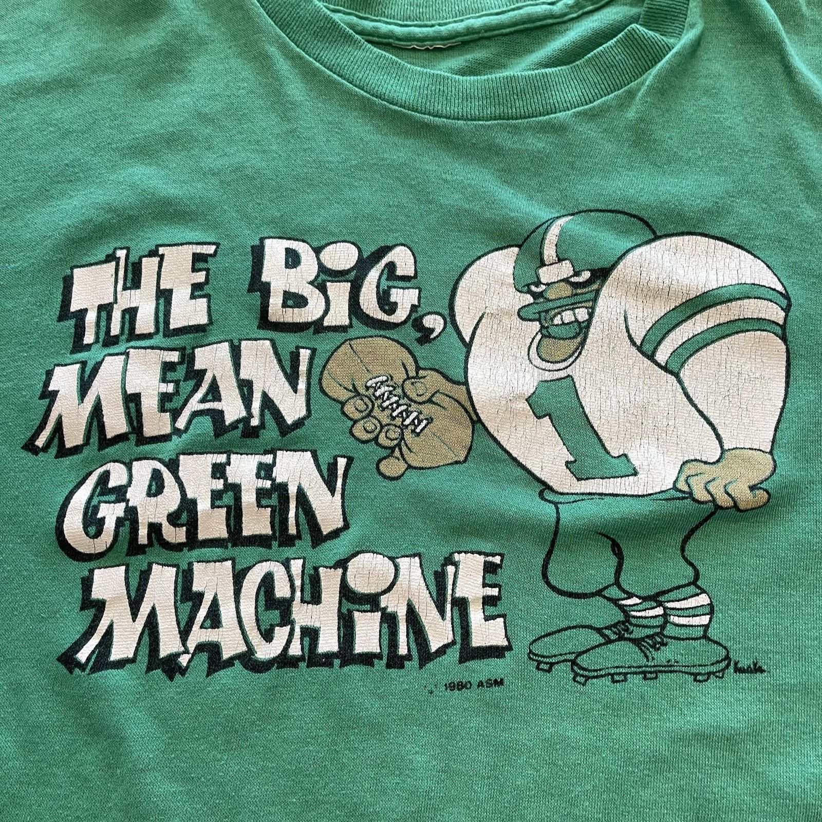 Vintage Vtg Big Mean Green Machine Shirt Mens Large Cartoon Football Size US L / EU 52-54 / 3 - 6 Thumbnail