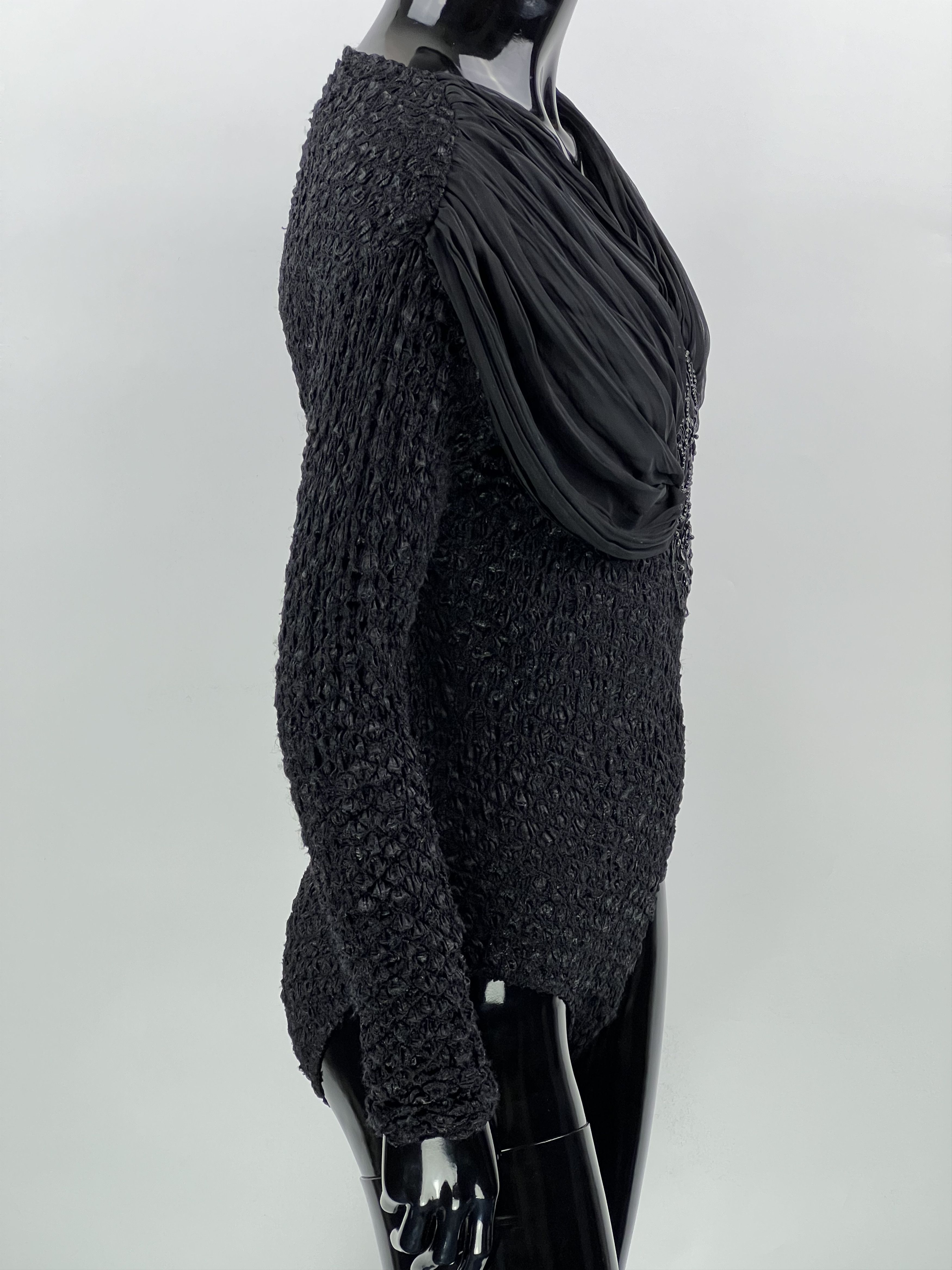 Designer × Vintage Rare Vintage Georges Barhel Black Bodysuit Size 1 XS/S Size S / US 4 / IT 40 - 3 Thumbnail