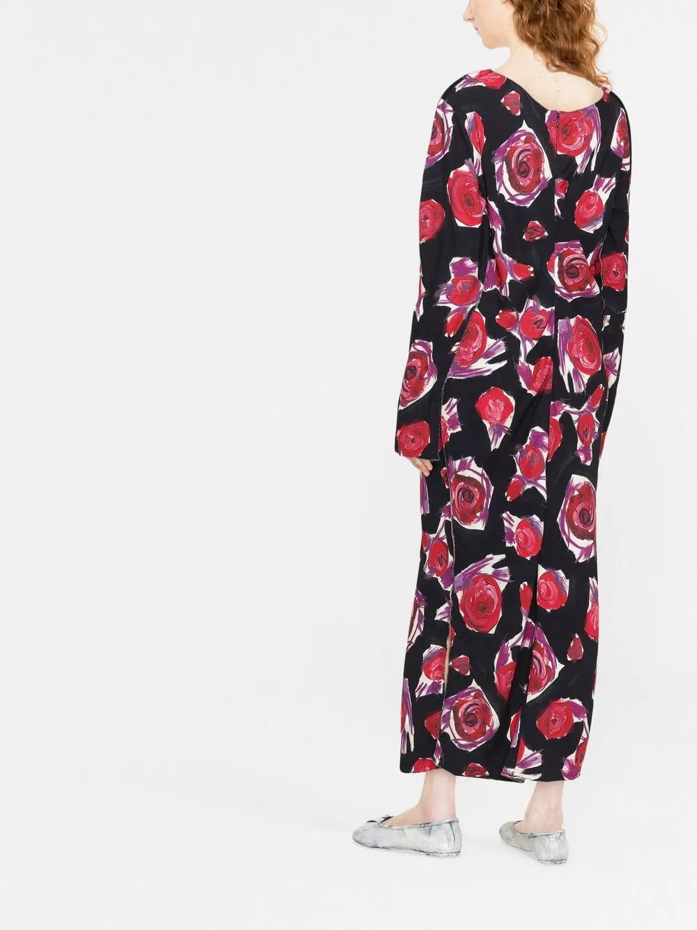 Marni o1y1025 Midi Dress in Multicolor Size XS / US 0-2 / IT 36-38 - 3 Thumbnail