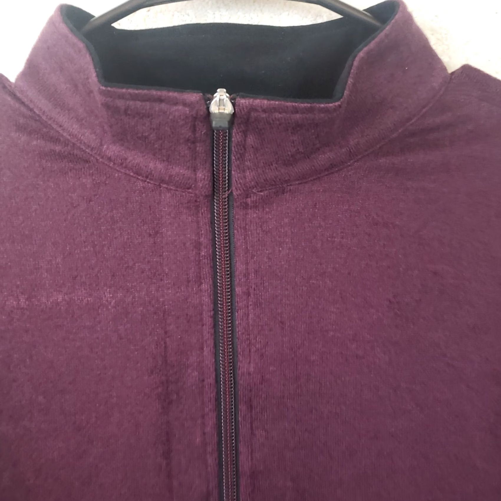 Logo 7 Straight Down Men Pullover Sweater M Maroon Long Sleeve 1/4 Zip Logo Embroidered Mock Neck Knit Casual Workwear Golf Outdoor Men Size US M / EU 48-50 / 2 - 7 Thumbnail