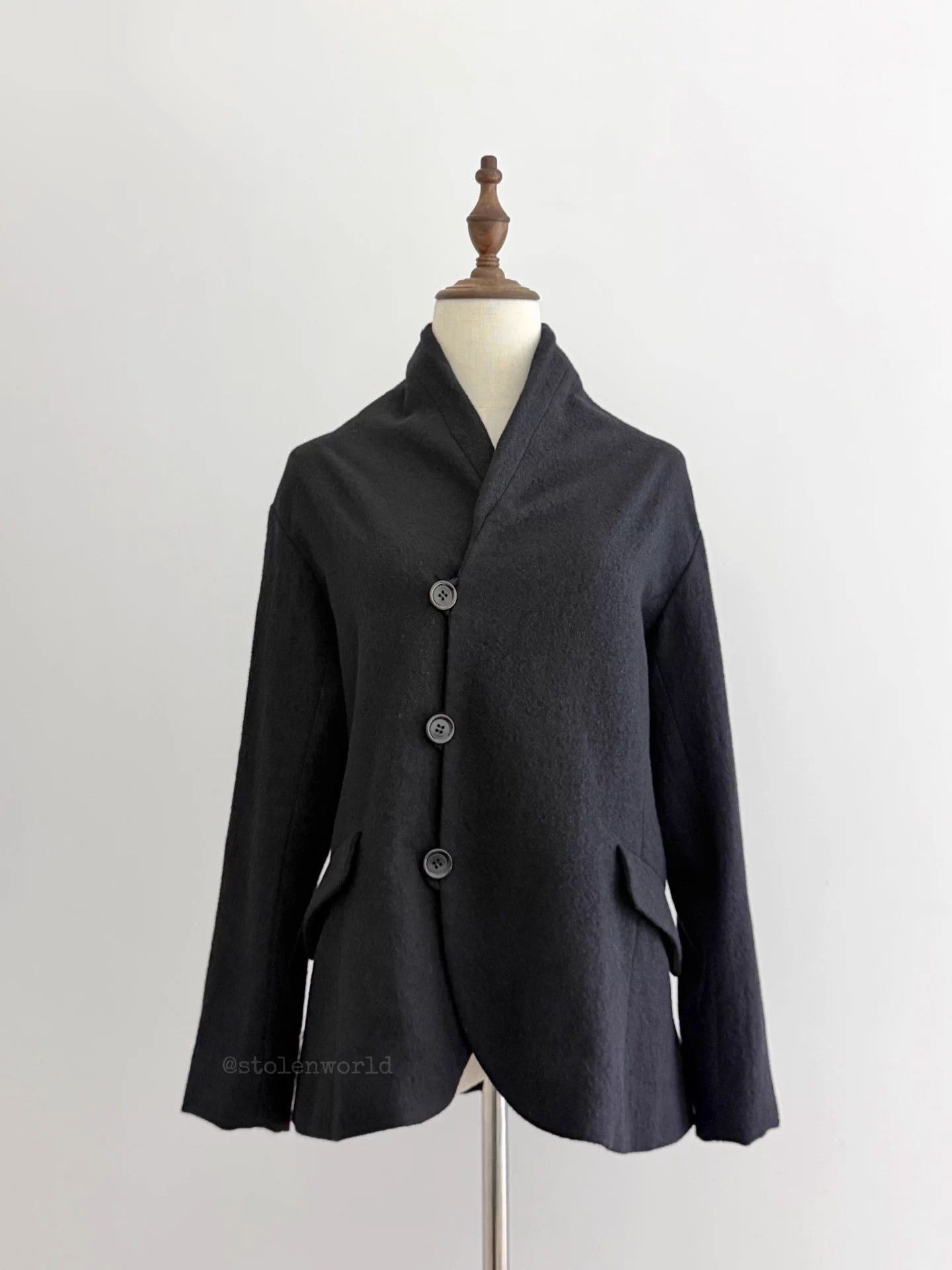 Issey Miyake Issey Miyake Plantation Side Placket Wool Jacket Size M / US 6-8 / IT 42-44 - 5 Thumbnail