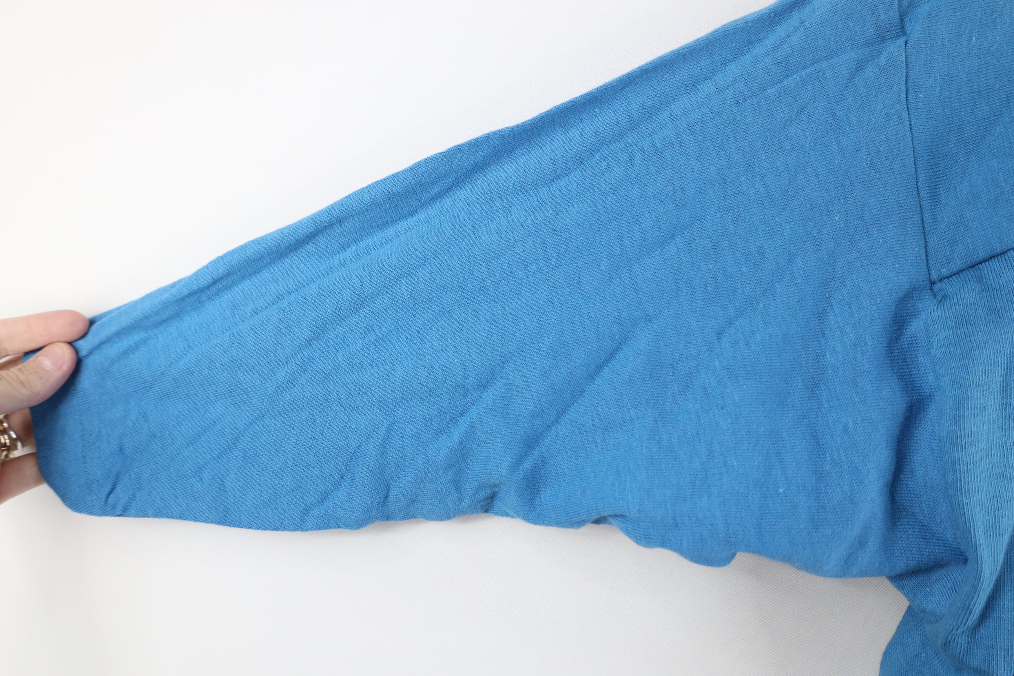 Vintage Vintage 60s 70s Cotton Knit Football Jersey T-Shirt Blue USA Size US S / EU 44-46 / 1 - 8 Thumbnail