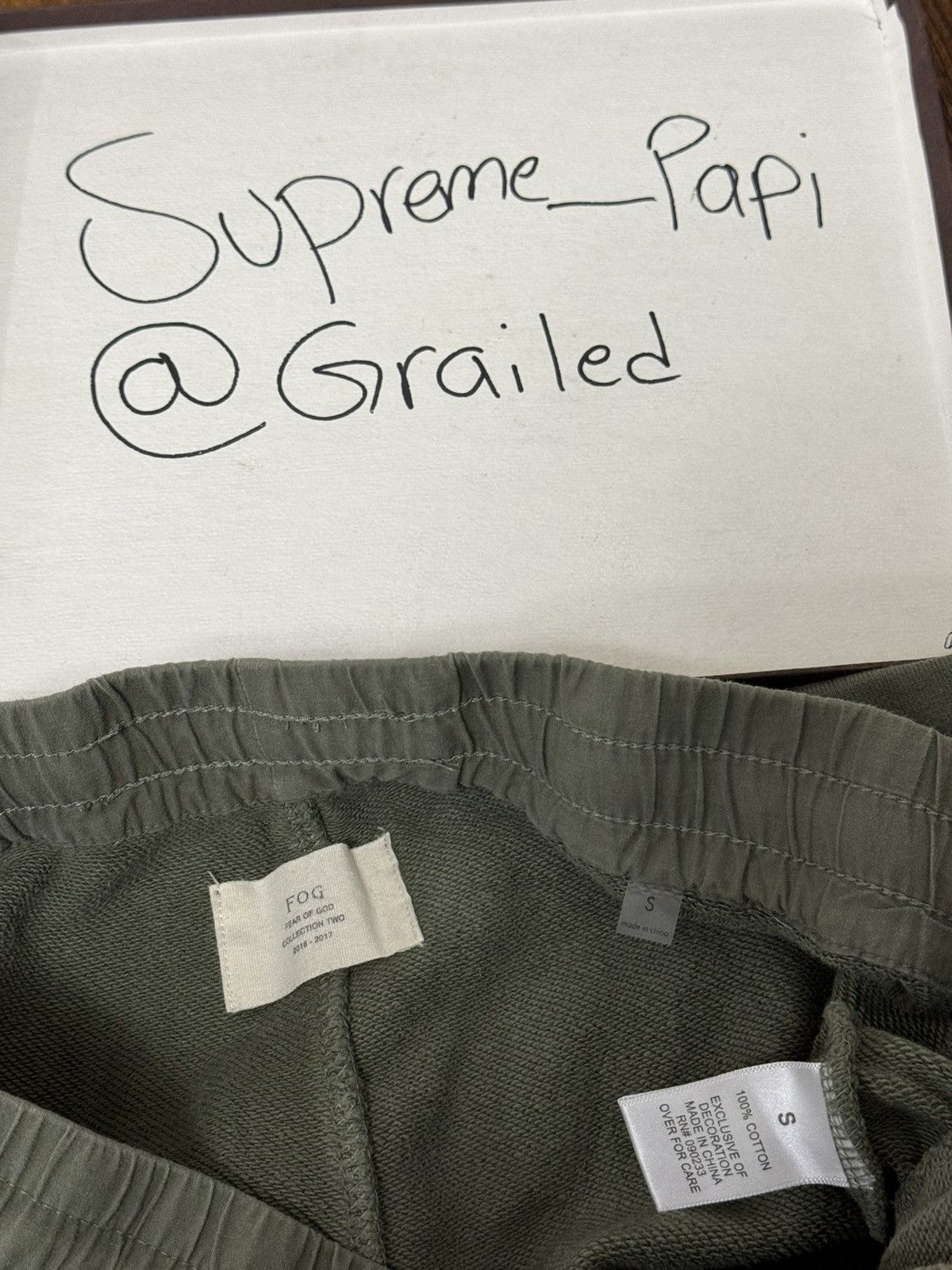 Fear of God 🔥OG FOG Fear of God Collection Two Shorts Olive SZ Small Size US 32 / EU 48 - 6 Thumbnail