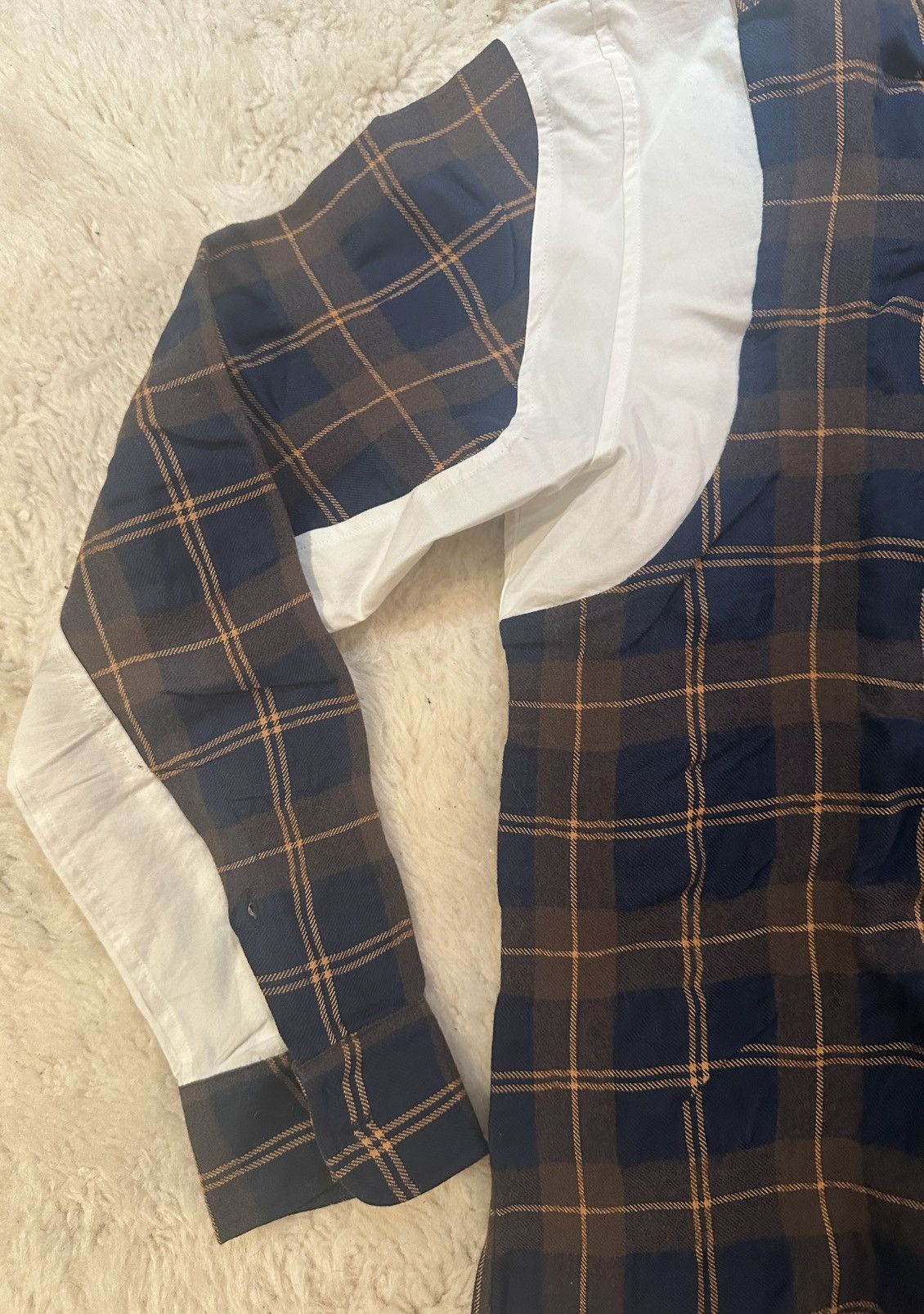 Tim Coppens Brown/ Navy/ White Shirt Size US L / EU 52-54 / 3 - 2 Thumbnail
