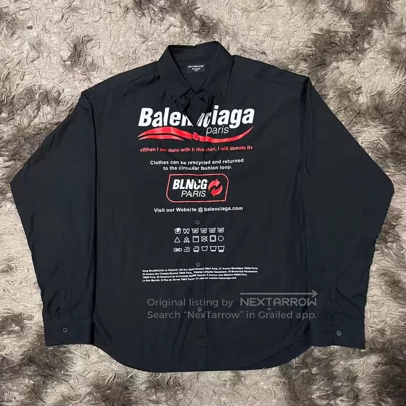 Balenciaga Balenciaga Wave environmental protection shirt Size US XS / EU 42 / 0 - 1 Thumbnail