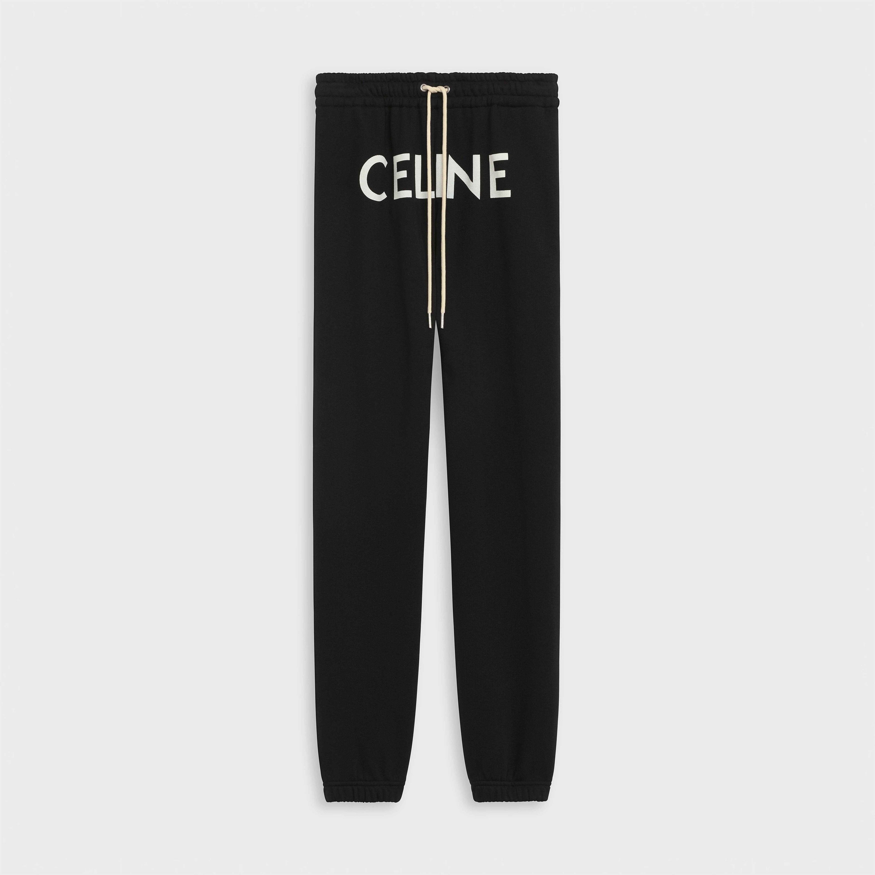 Celine CELINE TRACK PANTS IN COTTON FLEECE Size 26" / US 2 / IT 38 - 1 Thumbnail