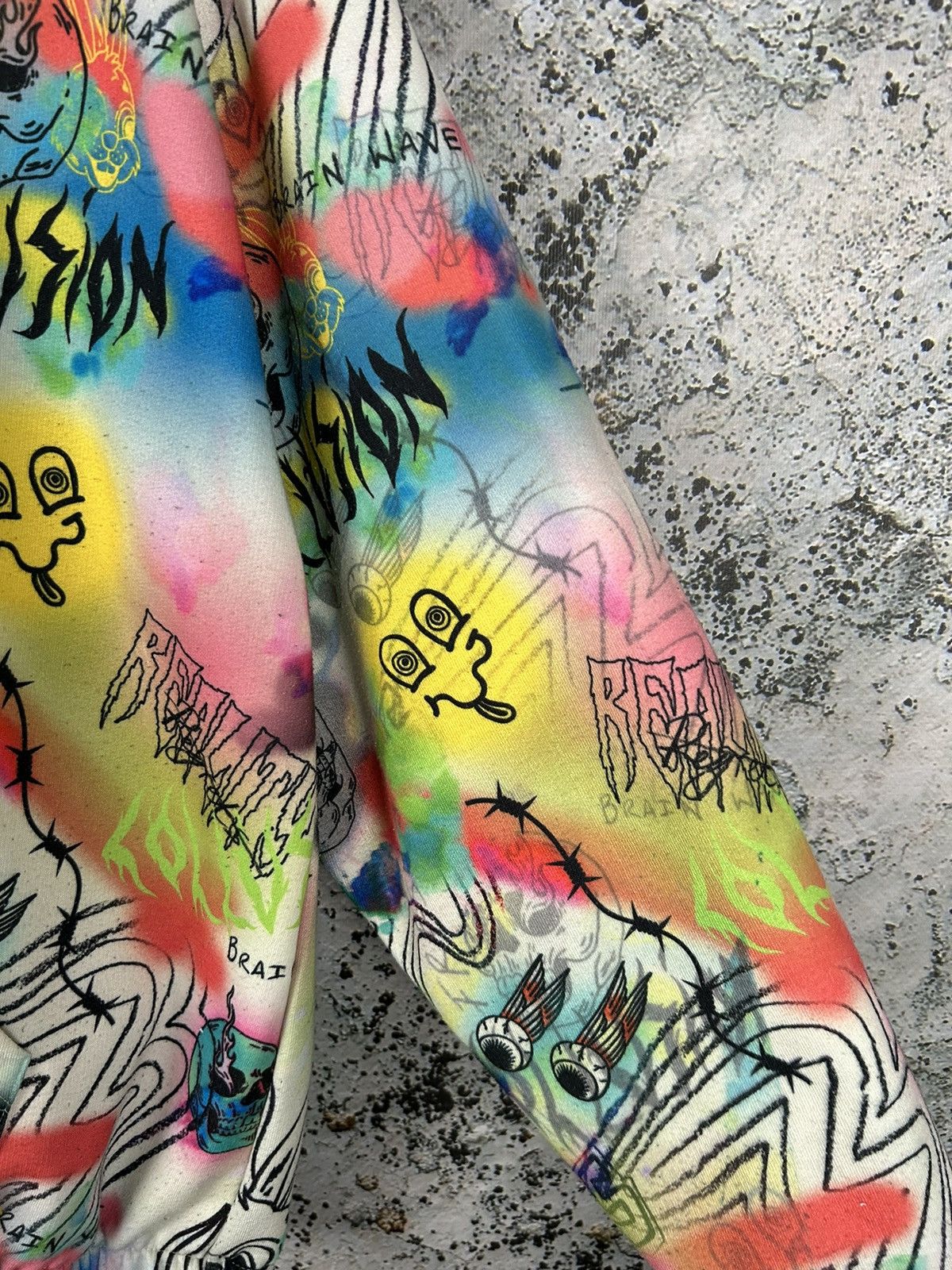 Asos Collusion Art Graphic Sketch Hoodie Streetwear Punk Hype Size US M / EU 48-50 / 2 - 5 Thumbnail