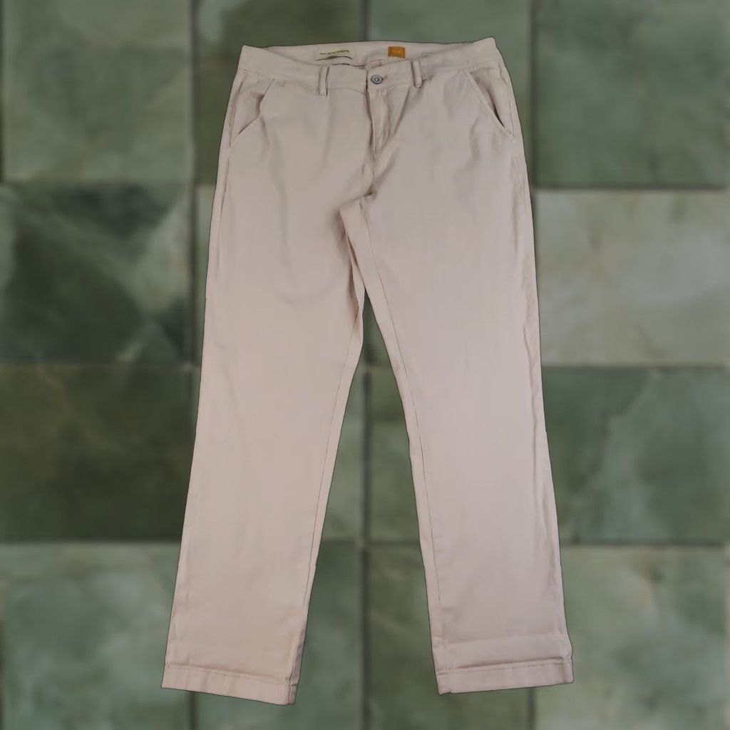 Vintage Pilcro And The Letterpress Pants Mens 31 Beige Slim Fit Hyphen Chino Classic Size 24" / US 00 / IT 34 - 1 Thumbnail