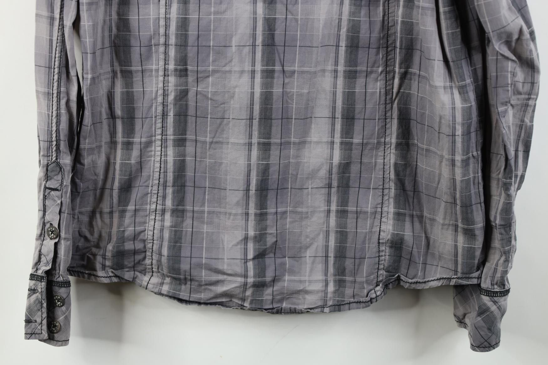 Vintage Buckle BKE Stretch Thick Stitch UFC MMA Button Shirt Plaid Size US M / EU 48-50 / 2 - 15 Thumbnail