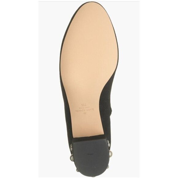 Kate Spade Kate Spade Womens Black Suede Taraji Faux Pearl Block Heel B Size US 8.5 / IT 38.5 - 11 Thumbnail
