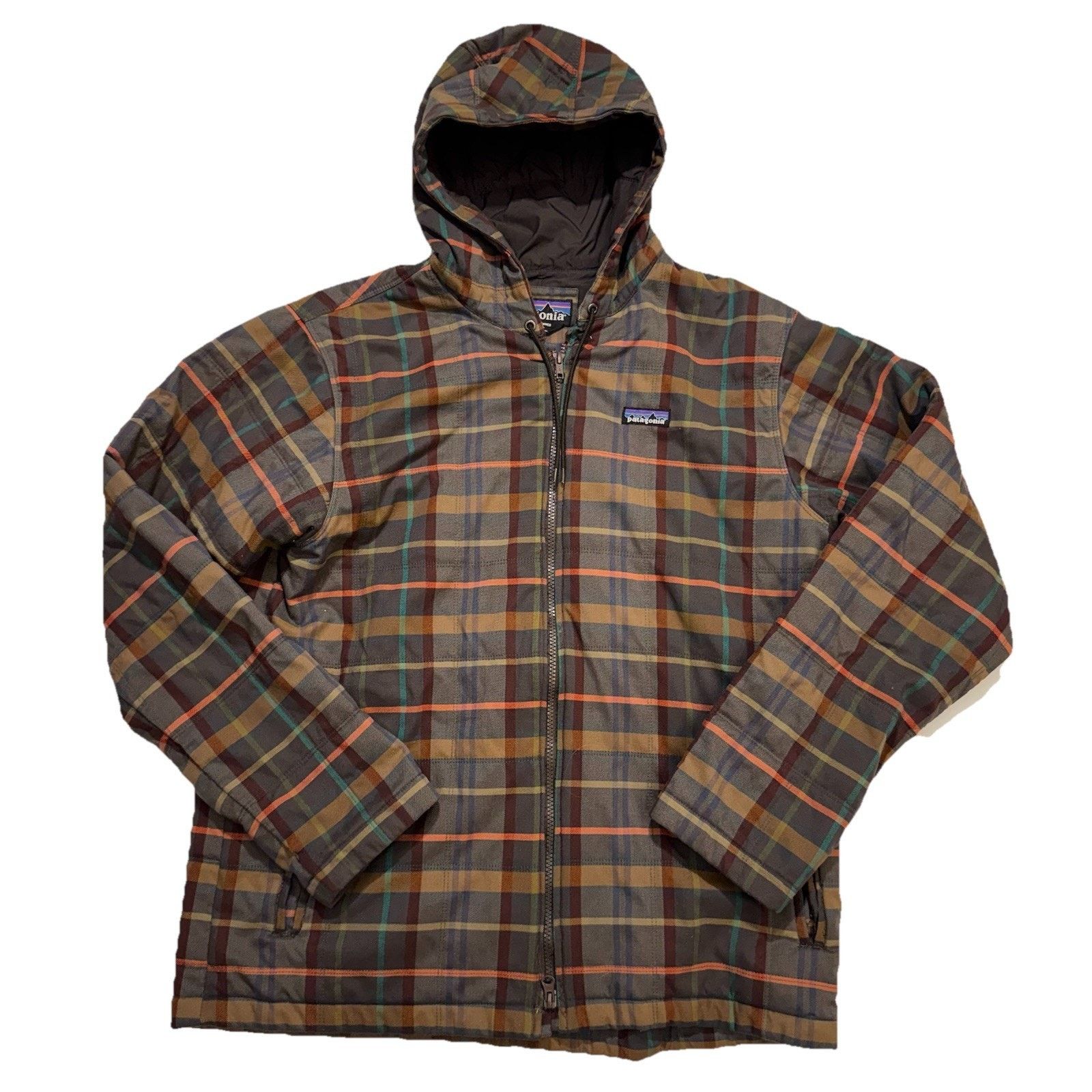 Patagonia Patagonia Box Quilt Jacket Checkered Brown Red Blue Lines. Size US L / EU 52-54 / 3 - 1 Thumbnail