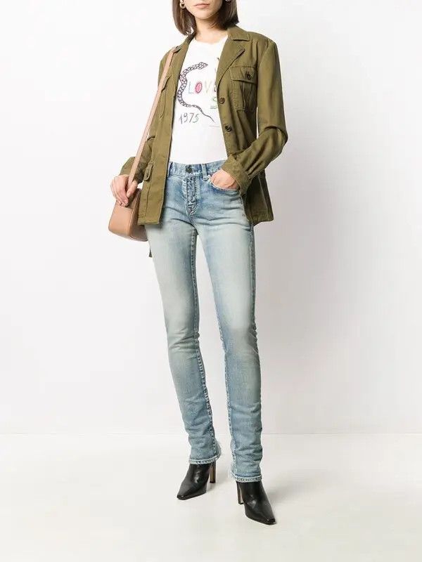 Saint Laurent Paris o1y0126 Denim Pant in Blue Size 30" / US 8 / IT 44 - 5 Thumbnail