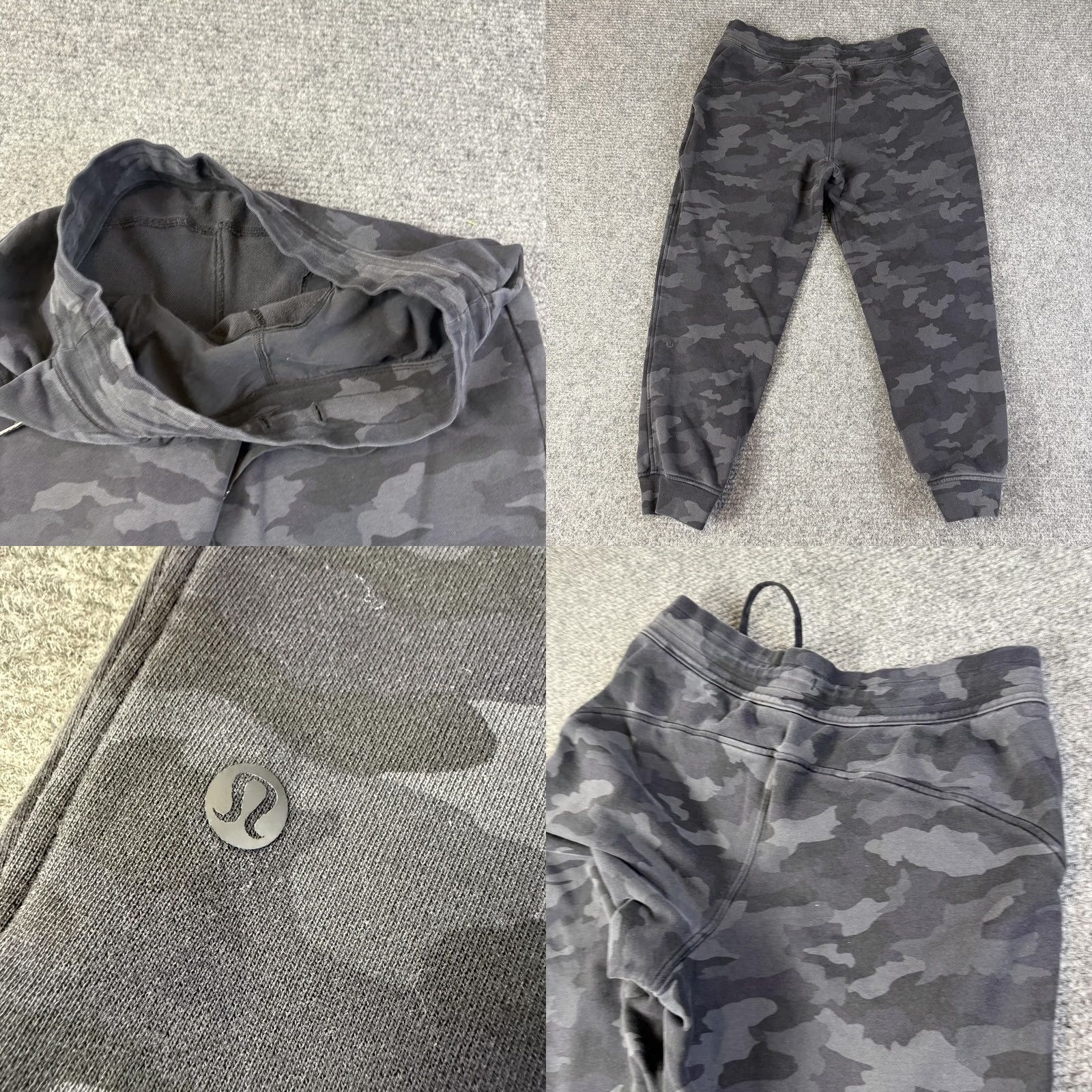 Lululemon Lululemon Jogger Pants Womens 12 Gray Camo Sweatpants Drawstring Pockets Tapered Size 34" / US 12 / IT 48 - 8 Thumbnail