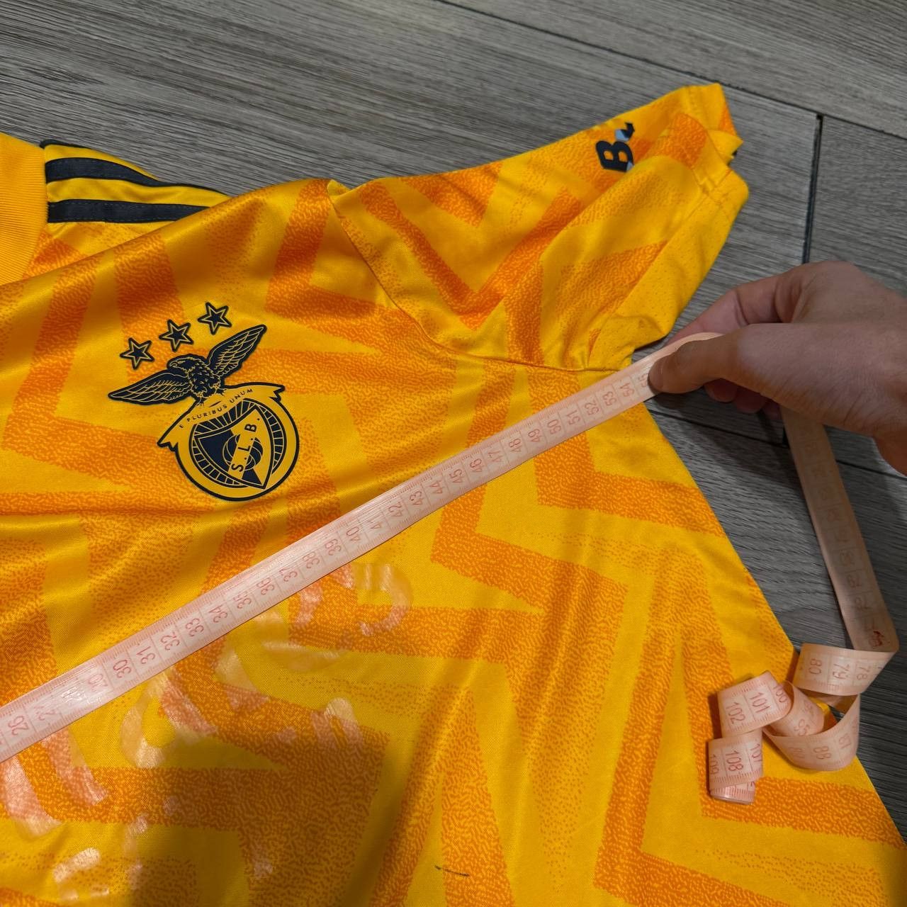 Adidas Adidas Benfica Football T-shirt Short Sleeve Yellow Size US M / EU 48-50 / 2 - 11 Thumbnail