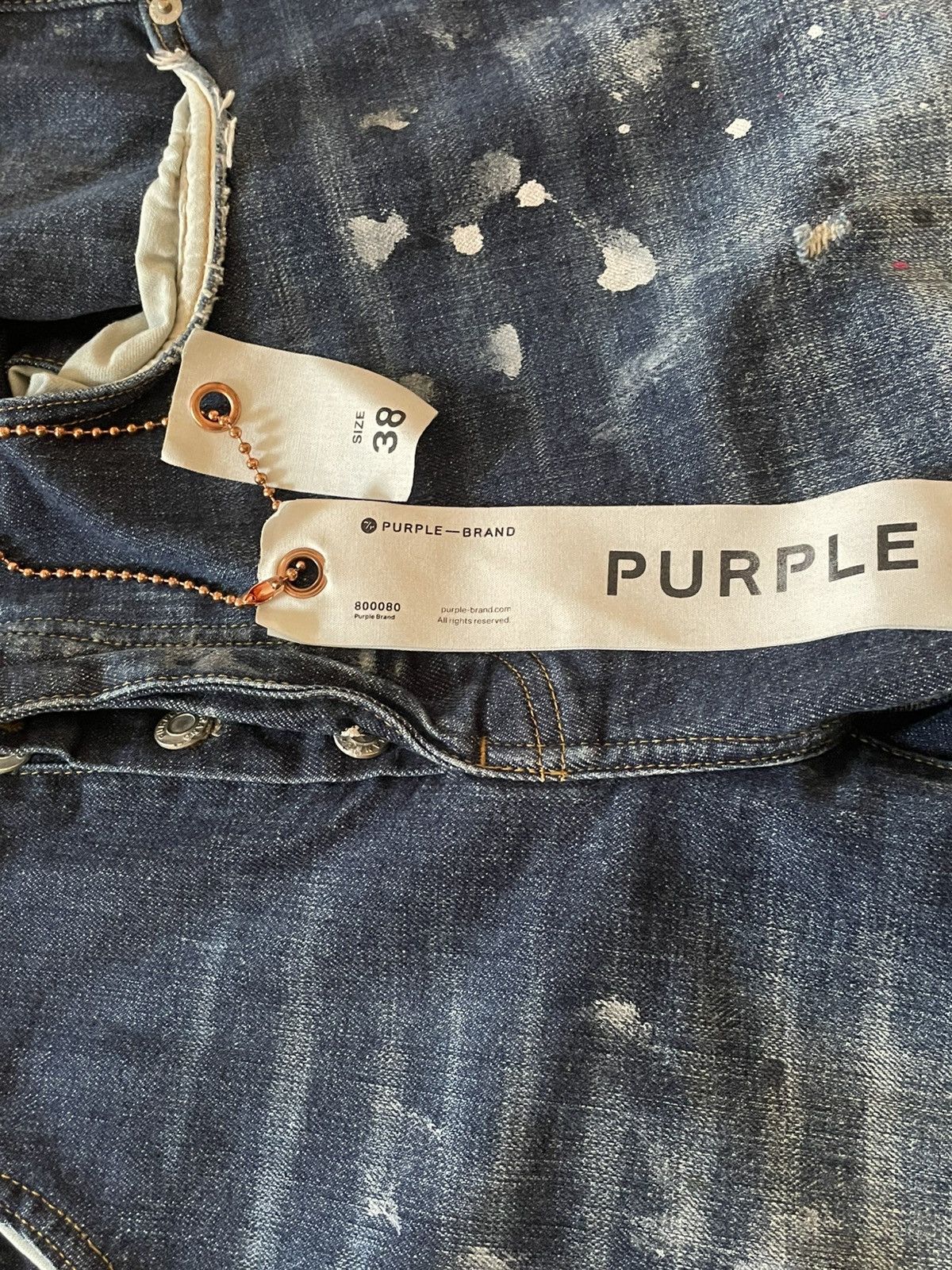 Purple 🏷️💲QUICKSALE💲🏷️ Purple Sashiko Denim Size US 38 / EU 54 - 3 Thumbnail