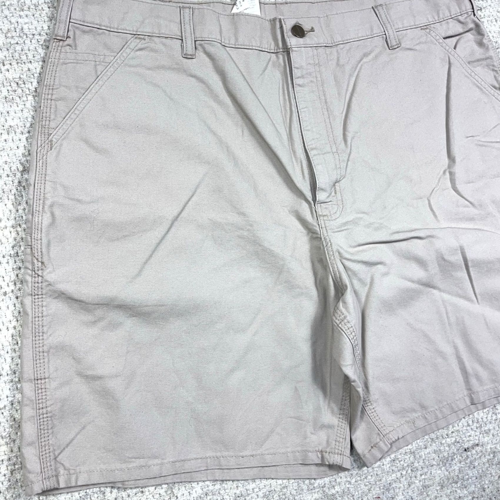 Carhartt VINTAGE Carhartt Shorts Men 42 Bermuda Relaxed Cargo Pocket Tan 90s Hip Hop Hipster Rockabilly Classic Baggy Canvas Cotton Size US 42 / EU 58 - 5 Thumbnail