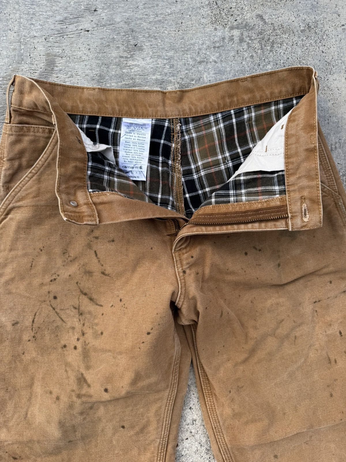 Carhartt VINTAGE CARHARTT WORKWEAR CARPENTER PAINT DISTRESSED BAGGY Size US 30 / EU 46 - 3 Thumbnail