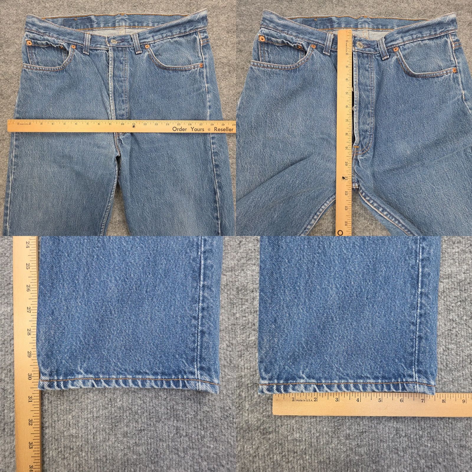 Levi's Vintage Levi'S 501 Jeans Mens 32x31 Blue Medium Wash Faded Size US 32 / EU 48 - 9 Thumbnail