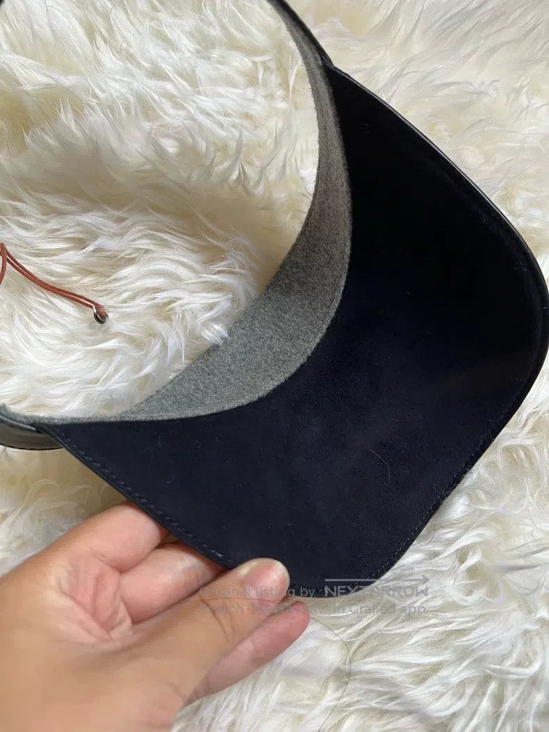 Loro Piana Loro Piana Suede Patchwork Hat, Size M Size ONE SIZE - 4 Thumbnail